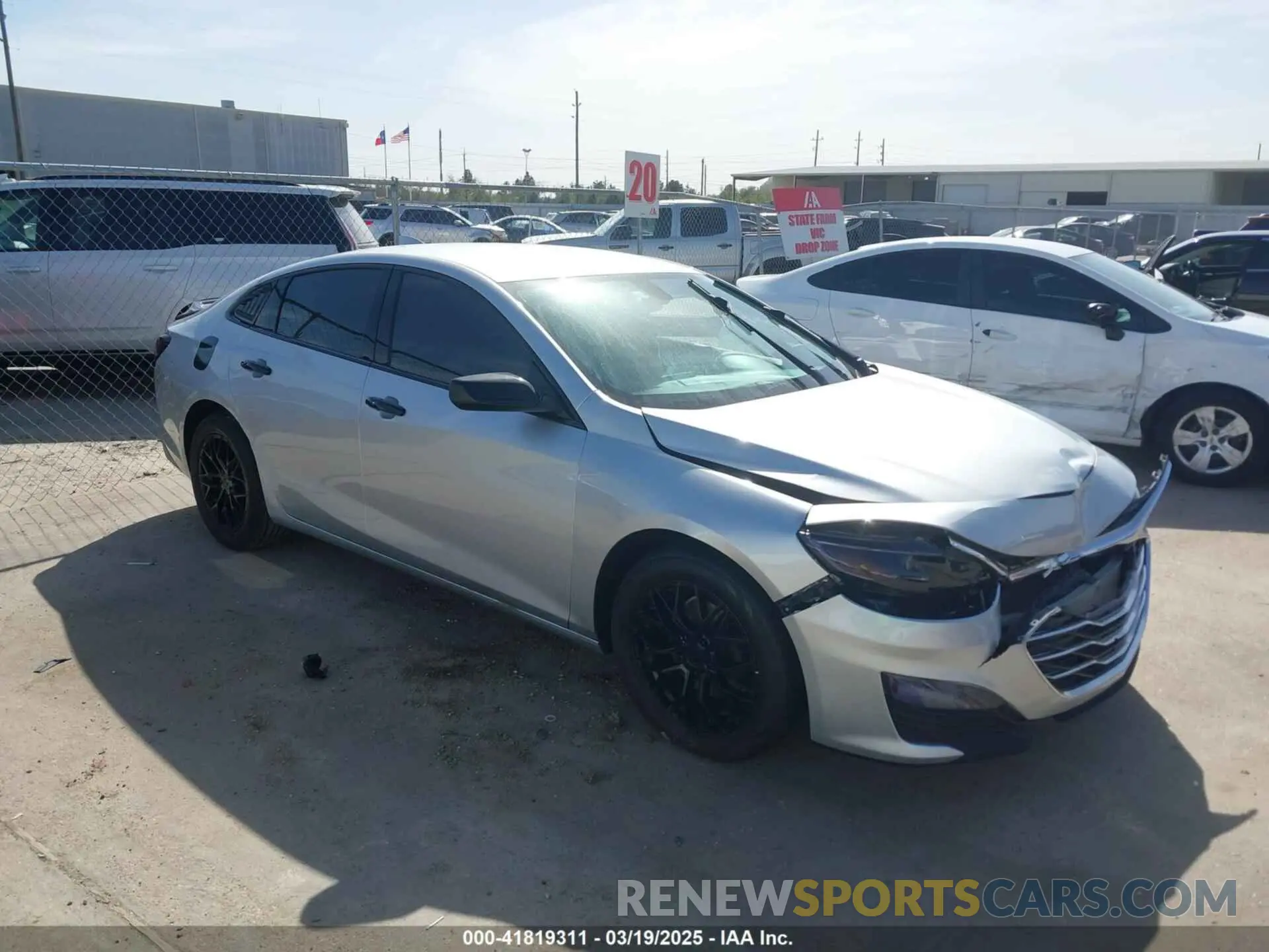1 Photograph of a damaged car 1G1ZD5ST9KF160886 CHEVROLET MALIBU 2019