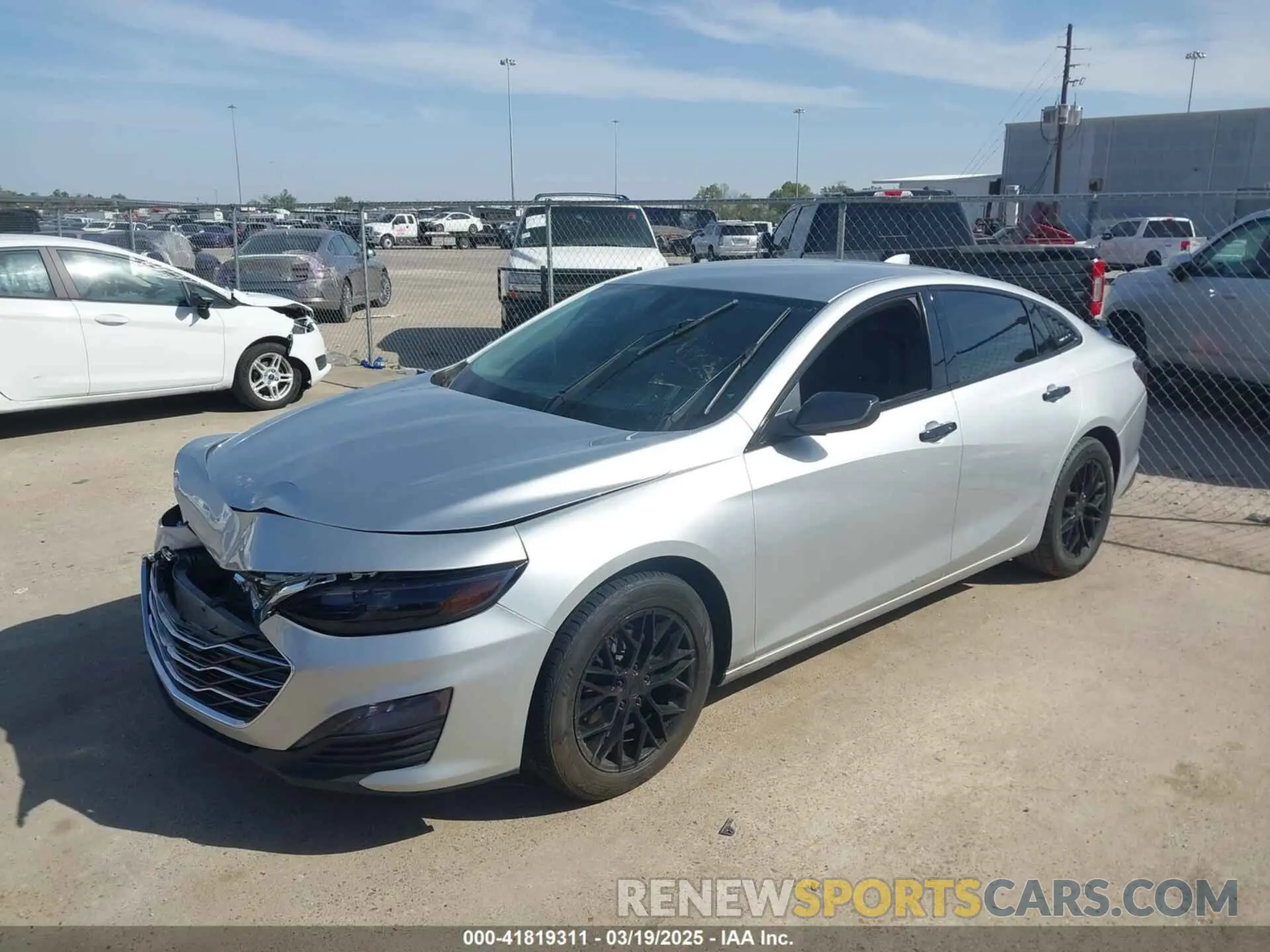 2 Photograph of a damaged car 1G1ZD5ST9KF160886 CHEVROLET MALIBU 2019