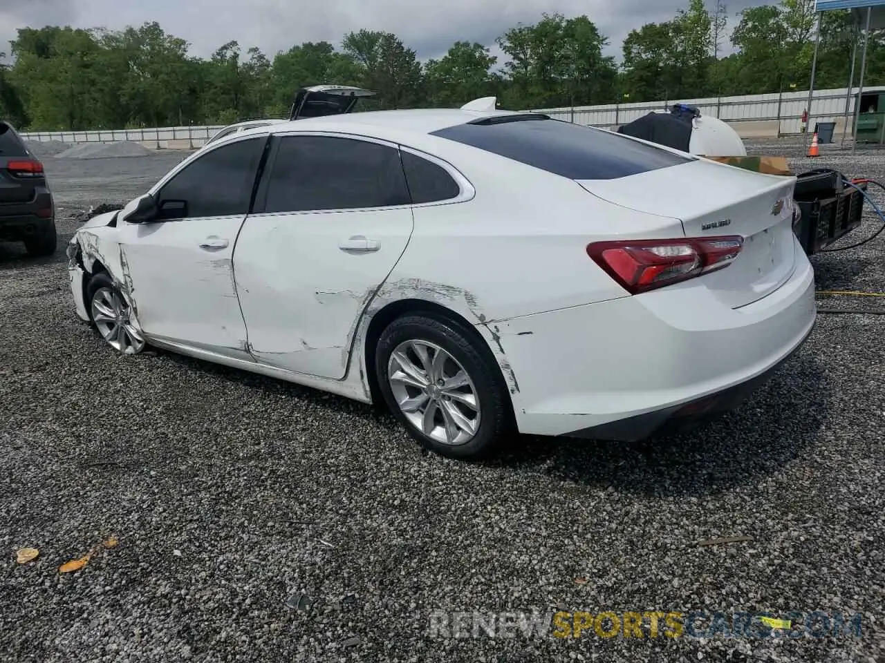 2 Photograph of a damaged car 1G1ZD5ST9KF165148 CHEVROLET MALIBU 2019