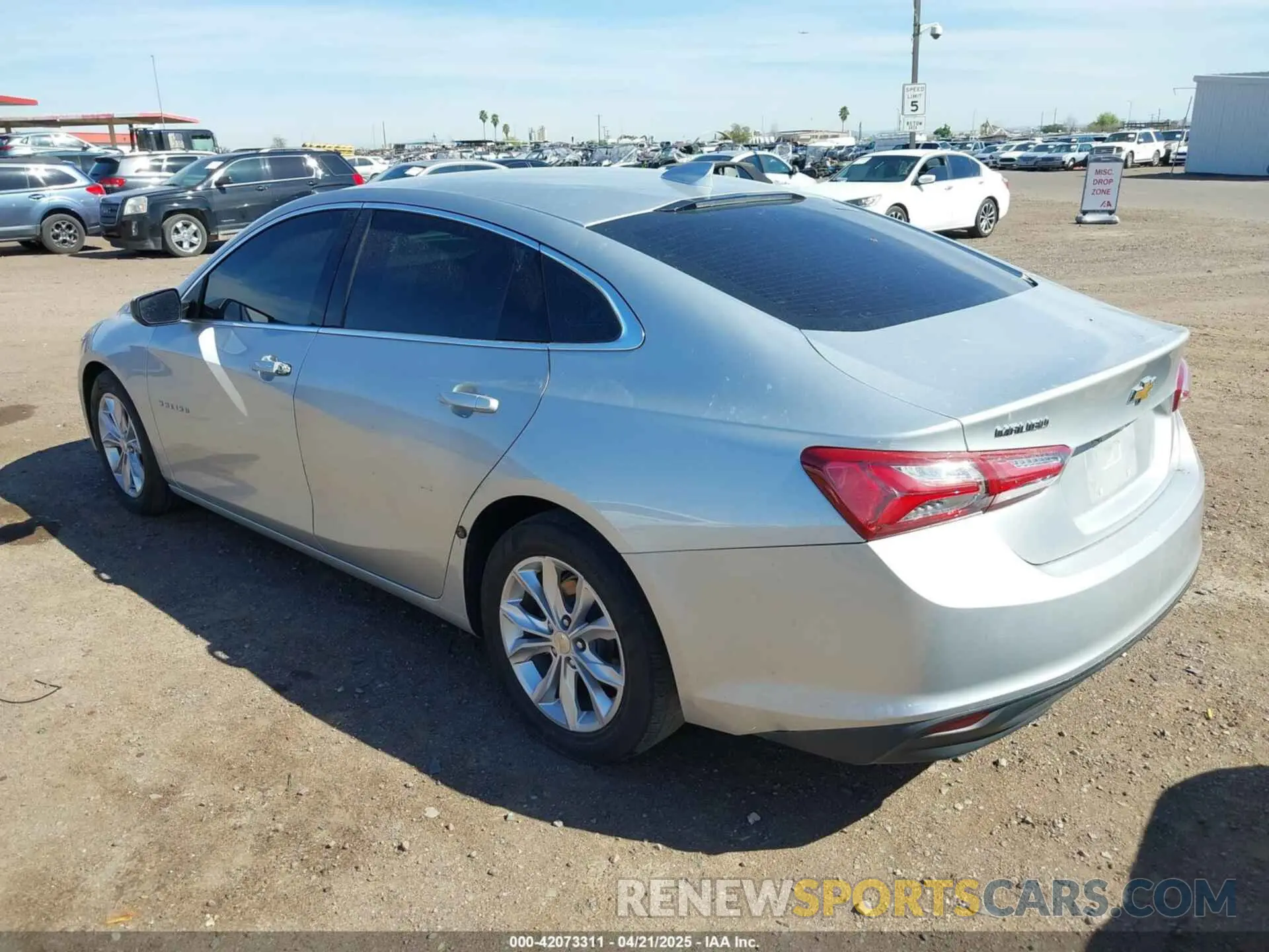 3 Photograph of a damaged car 1G1ZD5STXKF118291 CHEVROLET MALIBU 2019