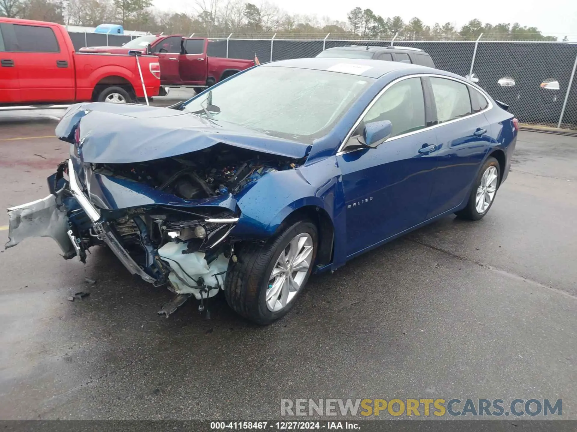 2 Photograph of a damaged car 1G1ZD5STXKF142803 CHEVROLET MALIBU 2019