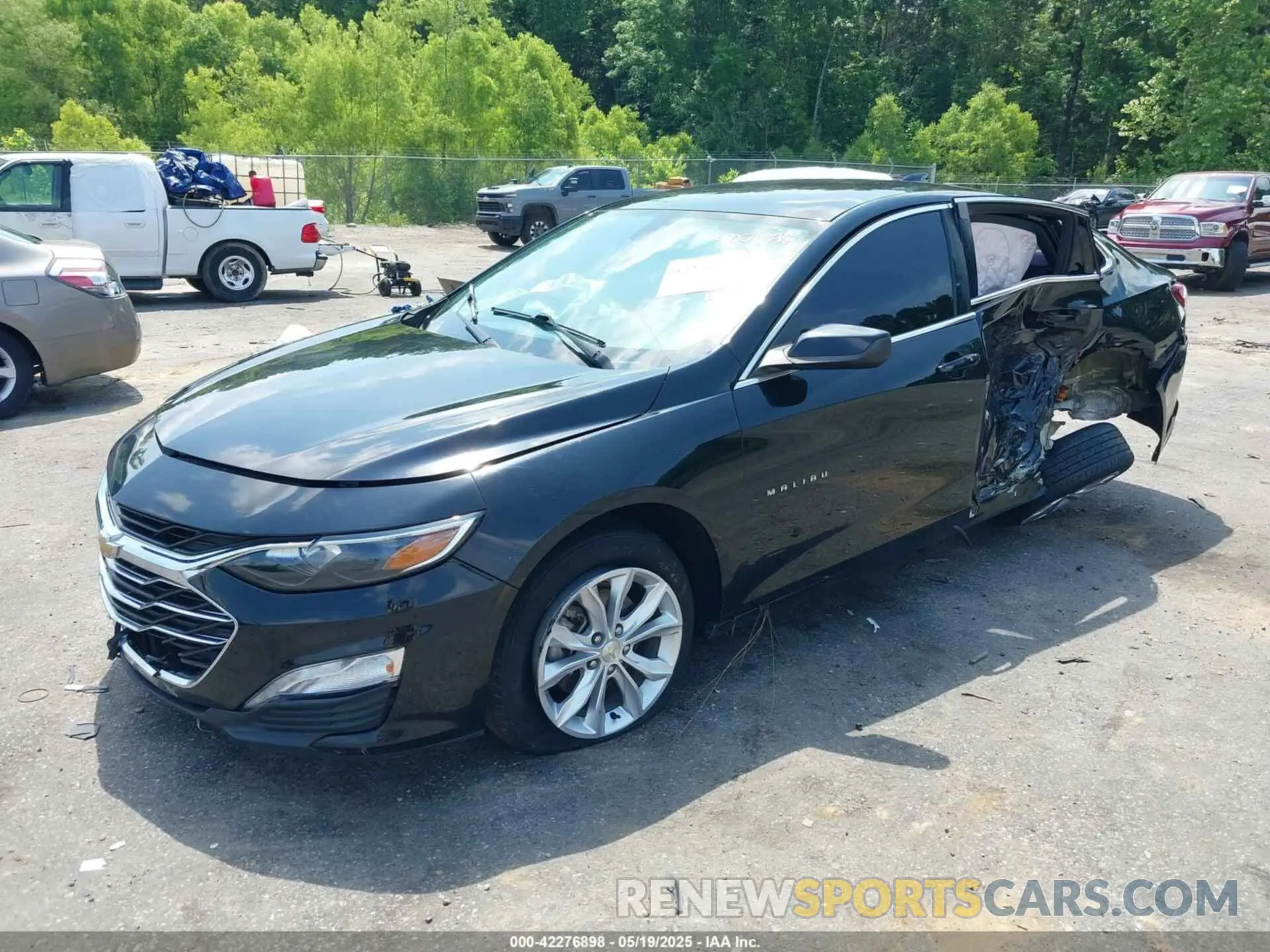 2 Photograph of a damaged car 1G1ZD5STXKF163439 CHEVROLET MALIBU 2019