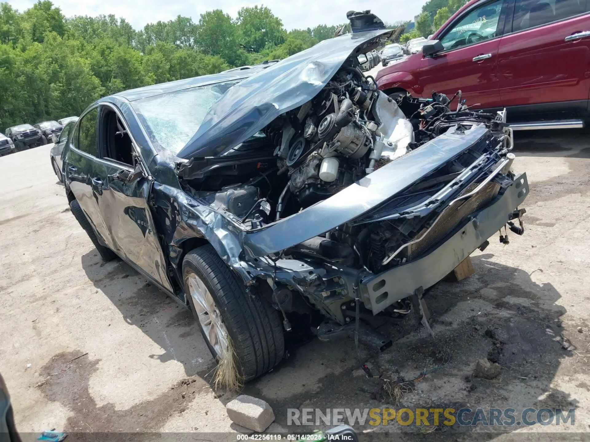 1 Photograph of a damaged car 1G1ZD5STXKF172884 CHEVROLET MALIBU 2019