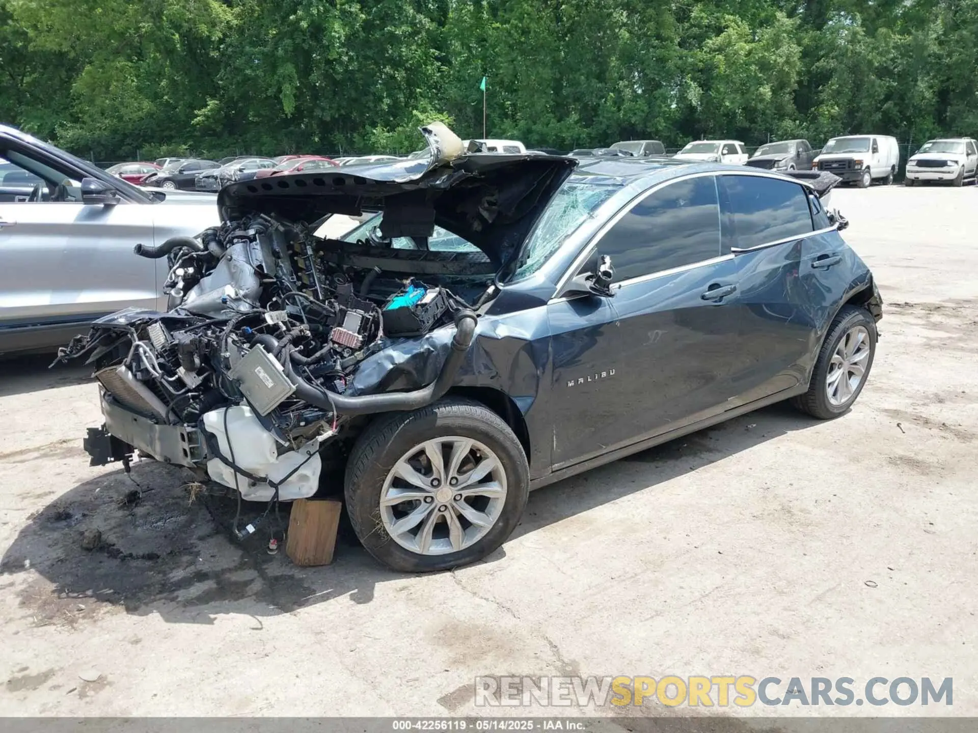 2 Photograph of a damaged car 1G1ZD5STXKF172884 CHEVROLET MALIBU 2019