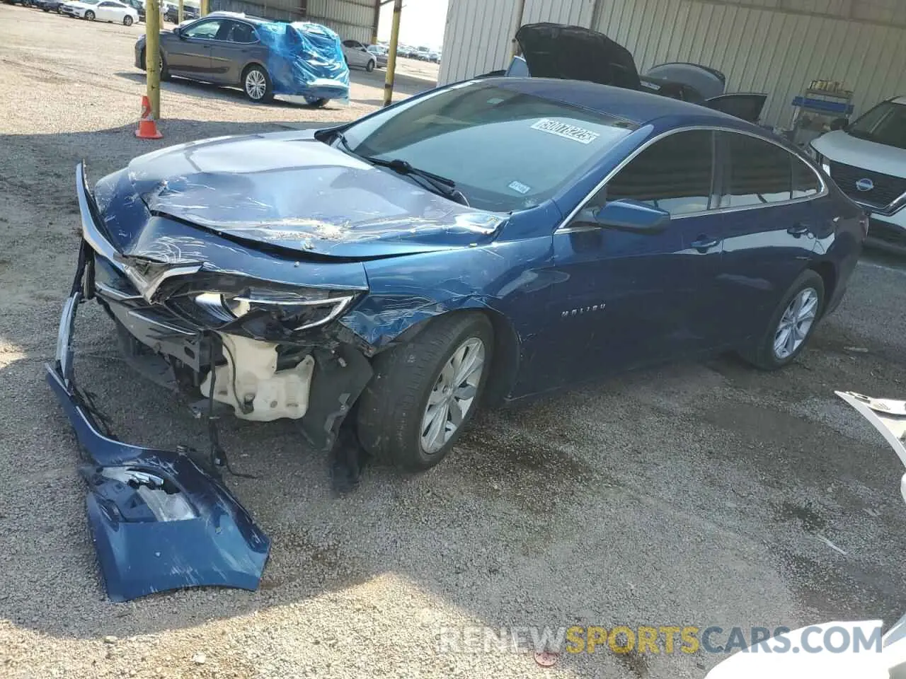 1 Photograph of a damaged car 1G1ZD5STXKF174912 CHEVROLET MALIBU 2019