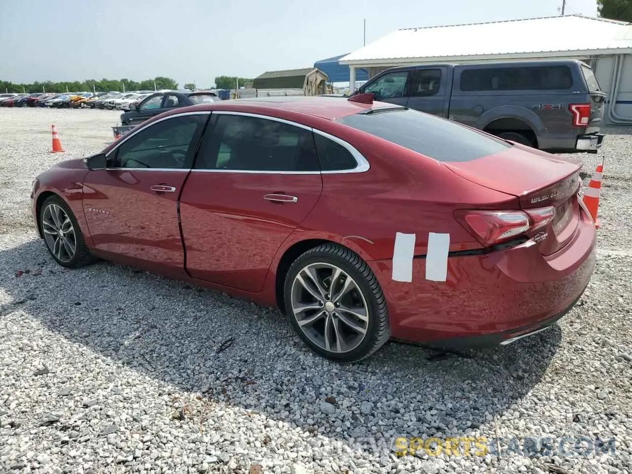 2 Photograph of a damaged car 1G1ZE5SX1KF149476 CHEVROLET MALIBU 2019