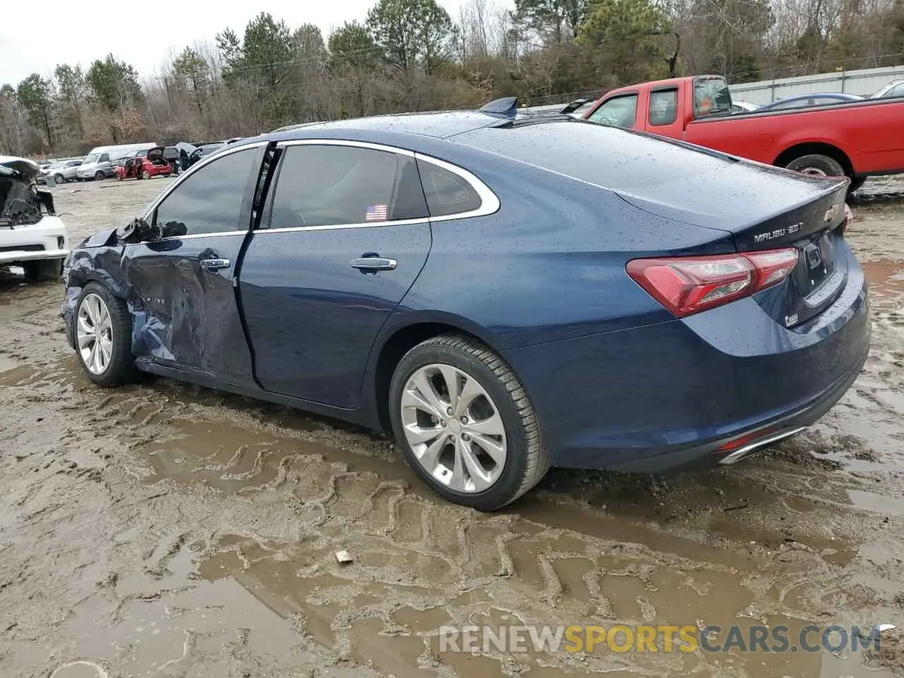 2 Photograph of a damaged car 1G1ZE5SX3KF152041 CHEVROLET MALIBU 2019
