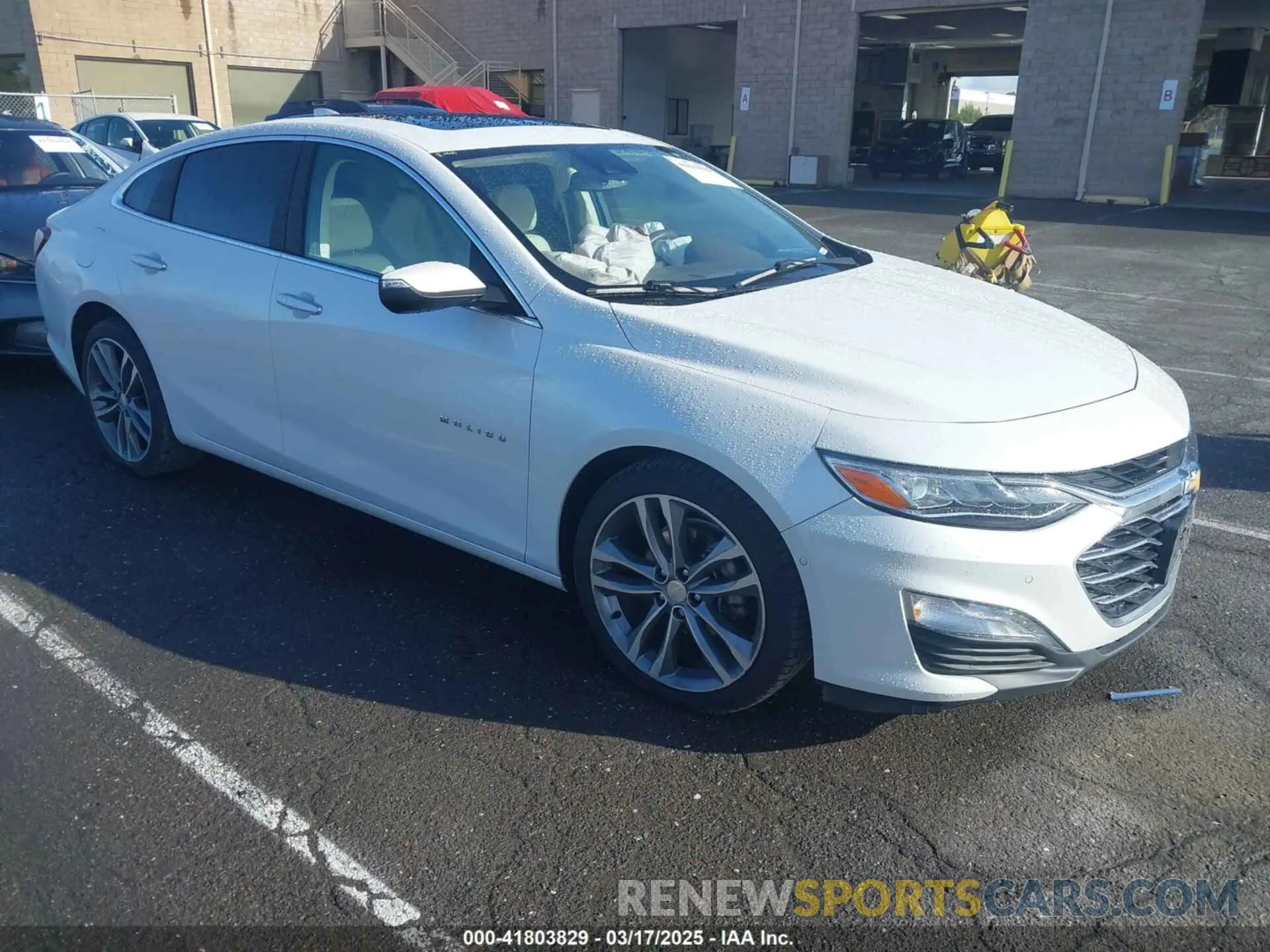 1 Photograph of a damaged car 1G1ZE5SX5KF151196 CHEVROLET MALIBU 2019
