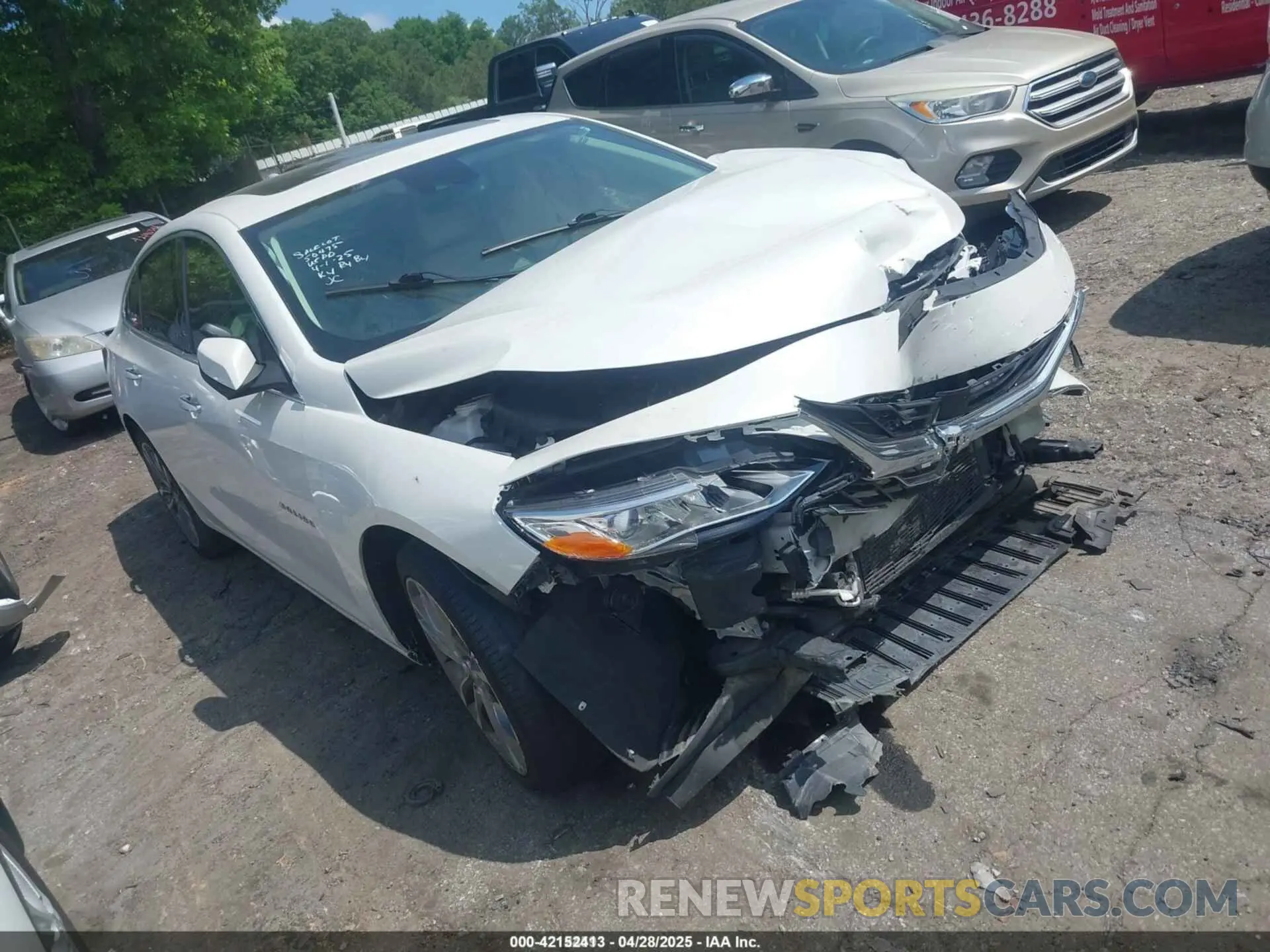 1 Photograph of a damaged car 1G1ZE5SX5KF190192 CHEVROLET MALIBU 2019