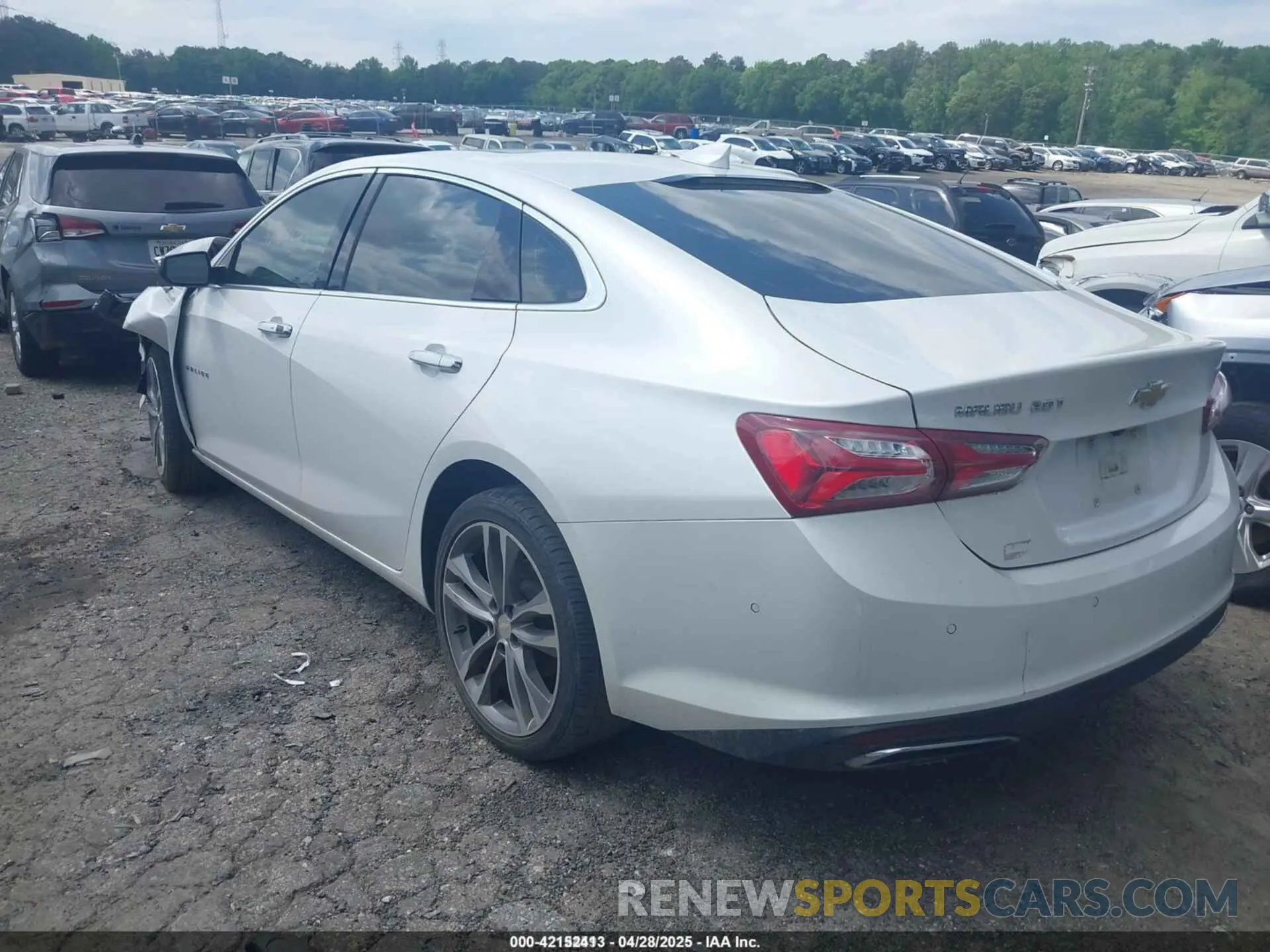 3 Photograph of a damaged car 1G1ZE5SX5KF190192 CHEVROLET MALIBU 2019