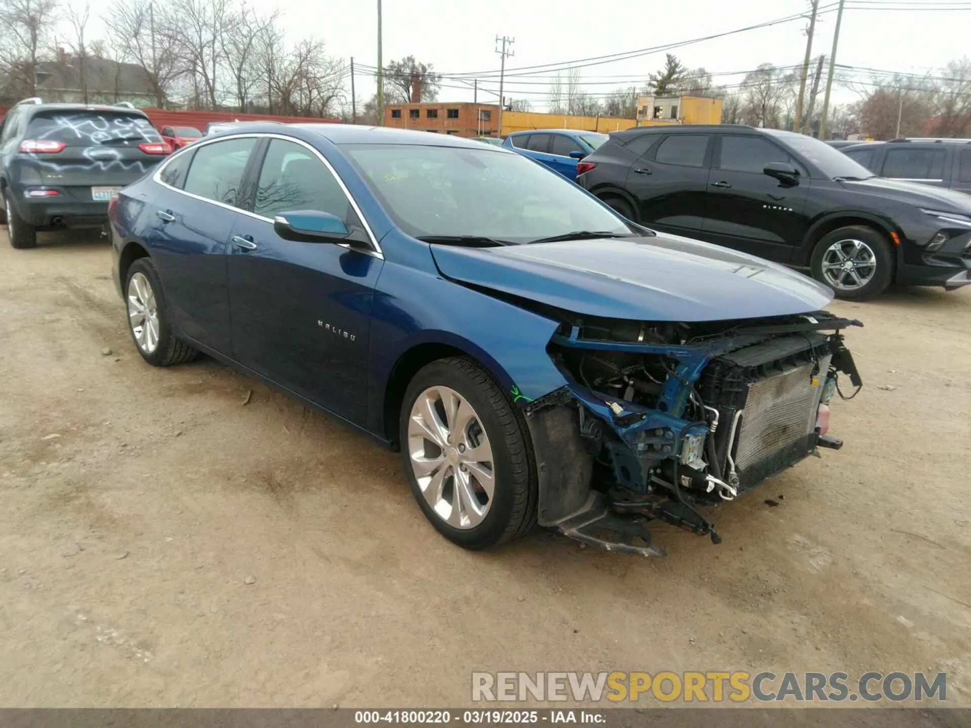 1 Photograph of a damaged car 1G1ZE5SX6KF195532 CHEVROLET MALIBU 2019