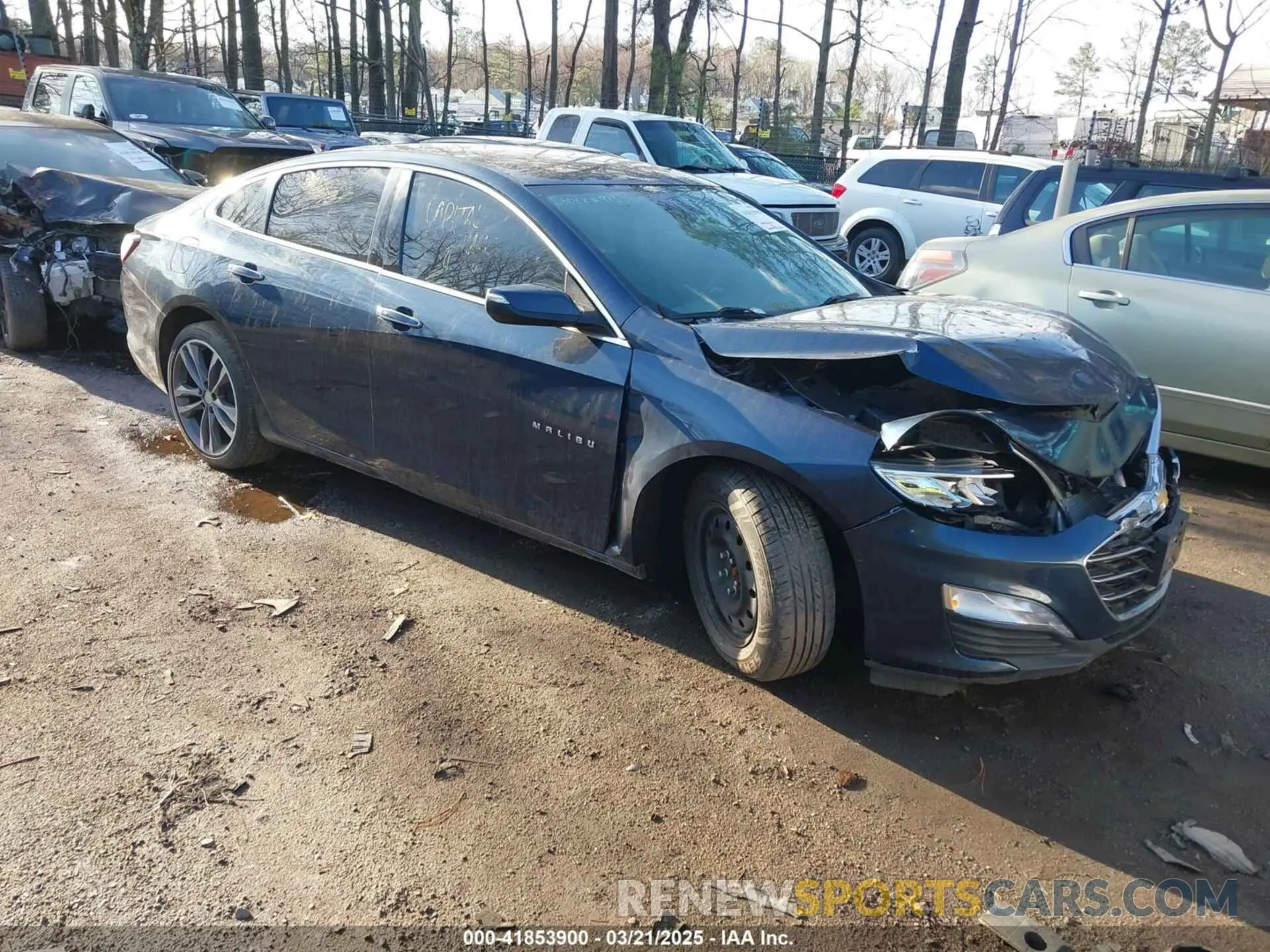 1 Photograph of a damaged car 1G1ZE5SX8KF155002 CHEVROLET MALIBU 2019