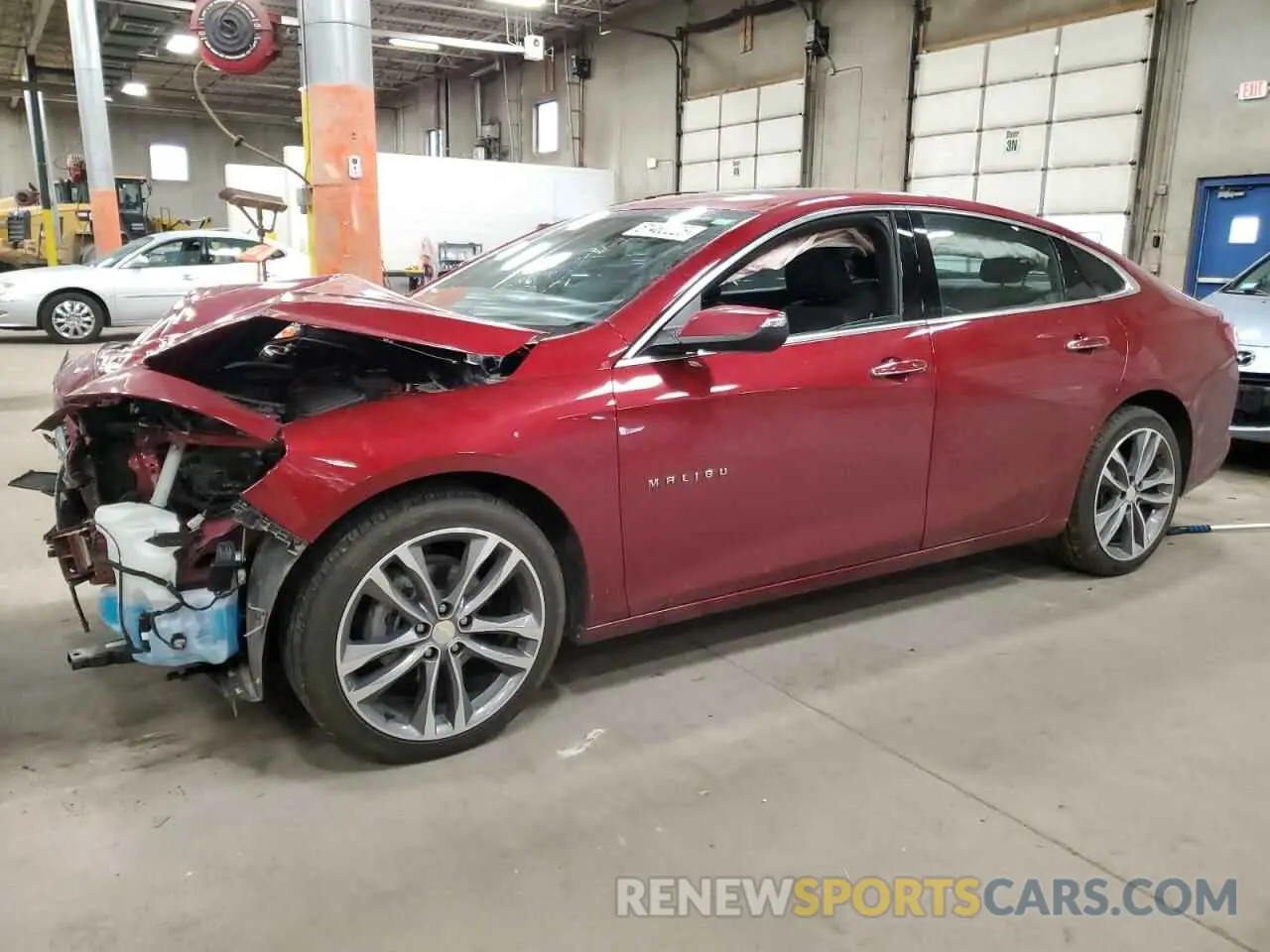 1 Photograph of a damaged car 1G1ZE5SX8KF209141 CHEVROLET MALIBU 2019