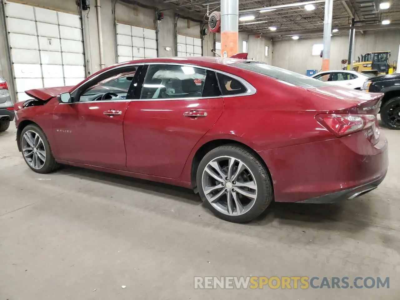 2 Photograph of a damaged car 1G1ZE5SX8KF209141 CHEVROLET MALIBU 2019