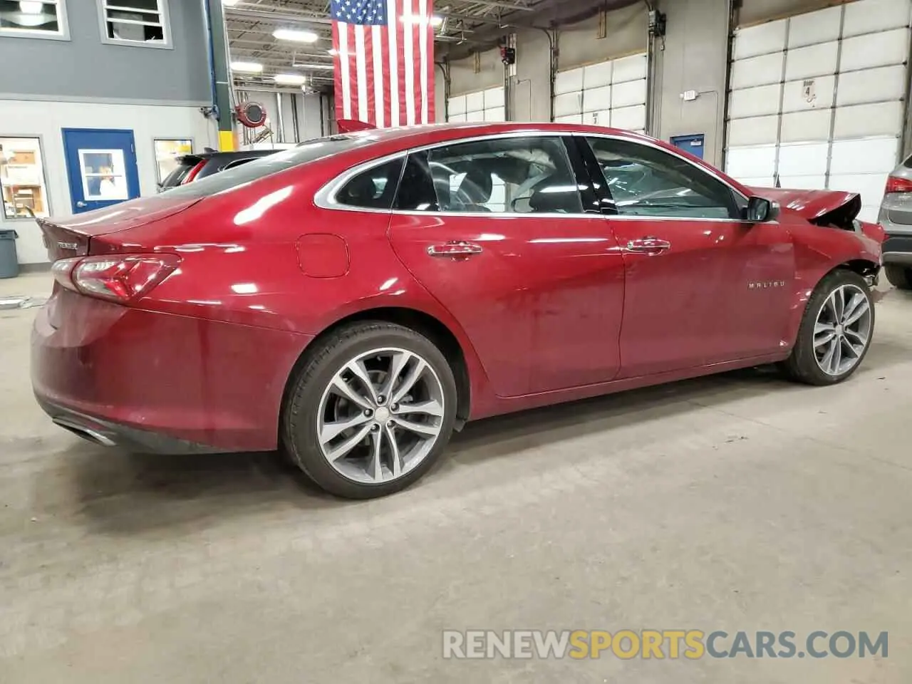 3 Photograph of a damaged car 1G1ZE5SX8KF209141 CHEVROLET MALIBU 2019