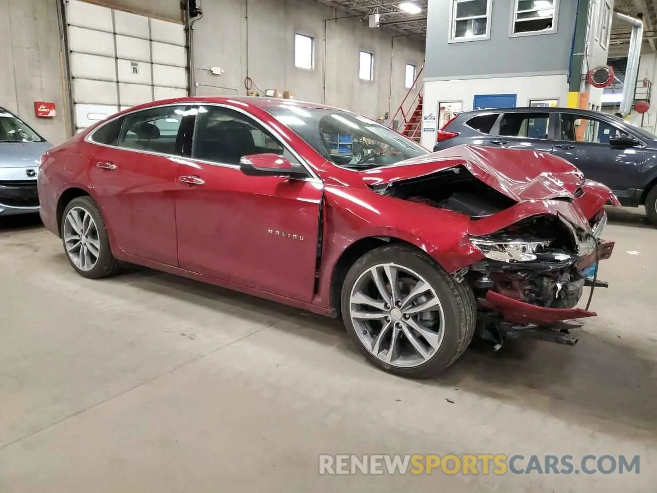 4 Photograph of a damaged car 1G1ZE5SX8KF209141 CHEVROLET MALIBU 2019