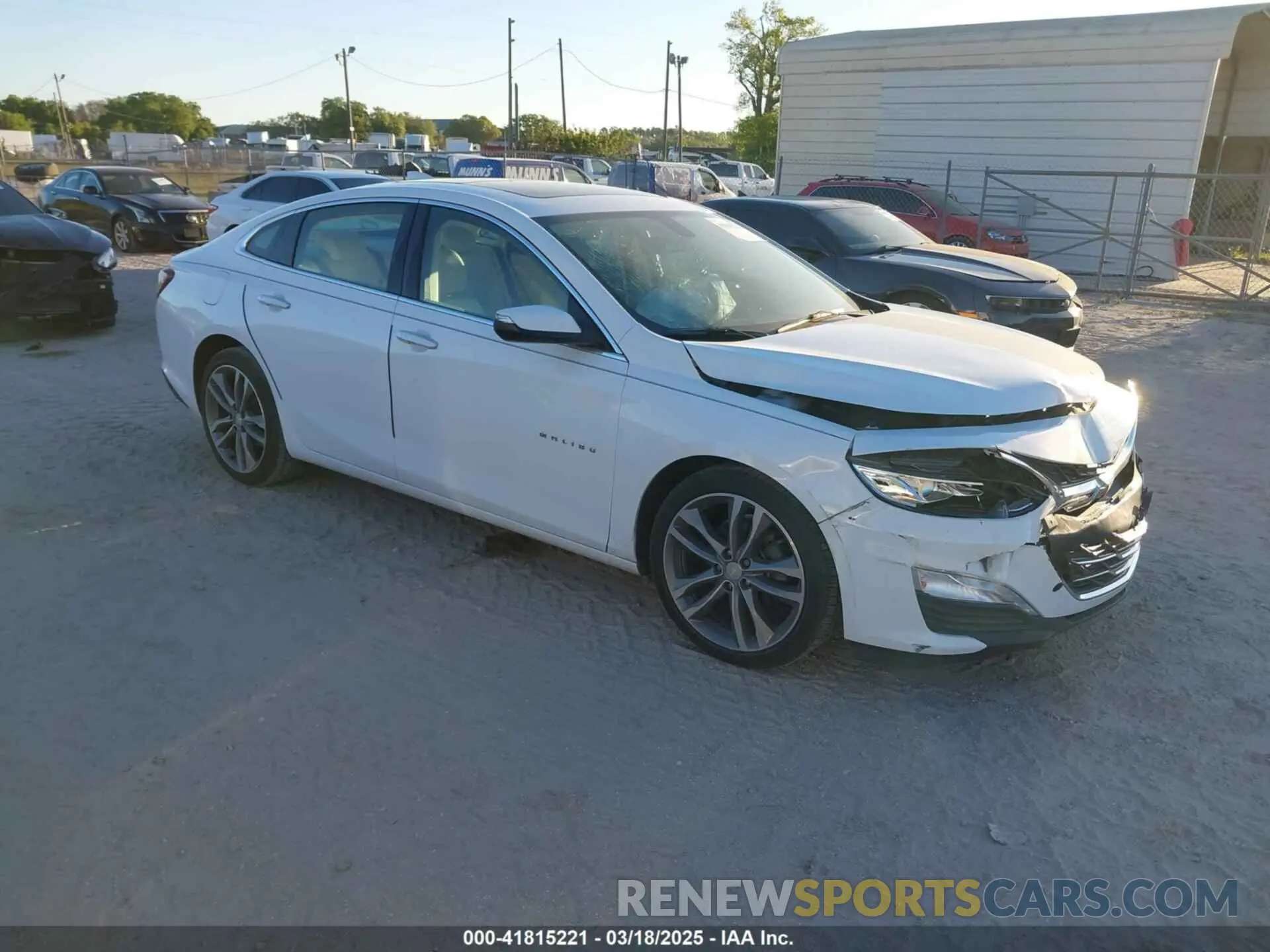1 Photograph of a damaged car 1G1ZE5SX9KF153338 CHEVROLET MALIBU 2019