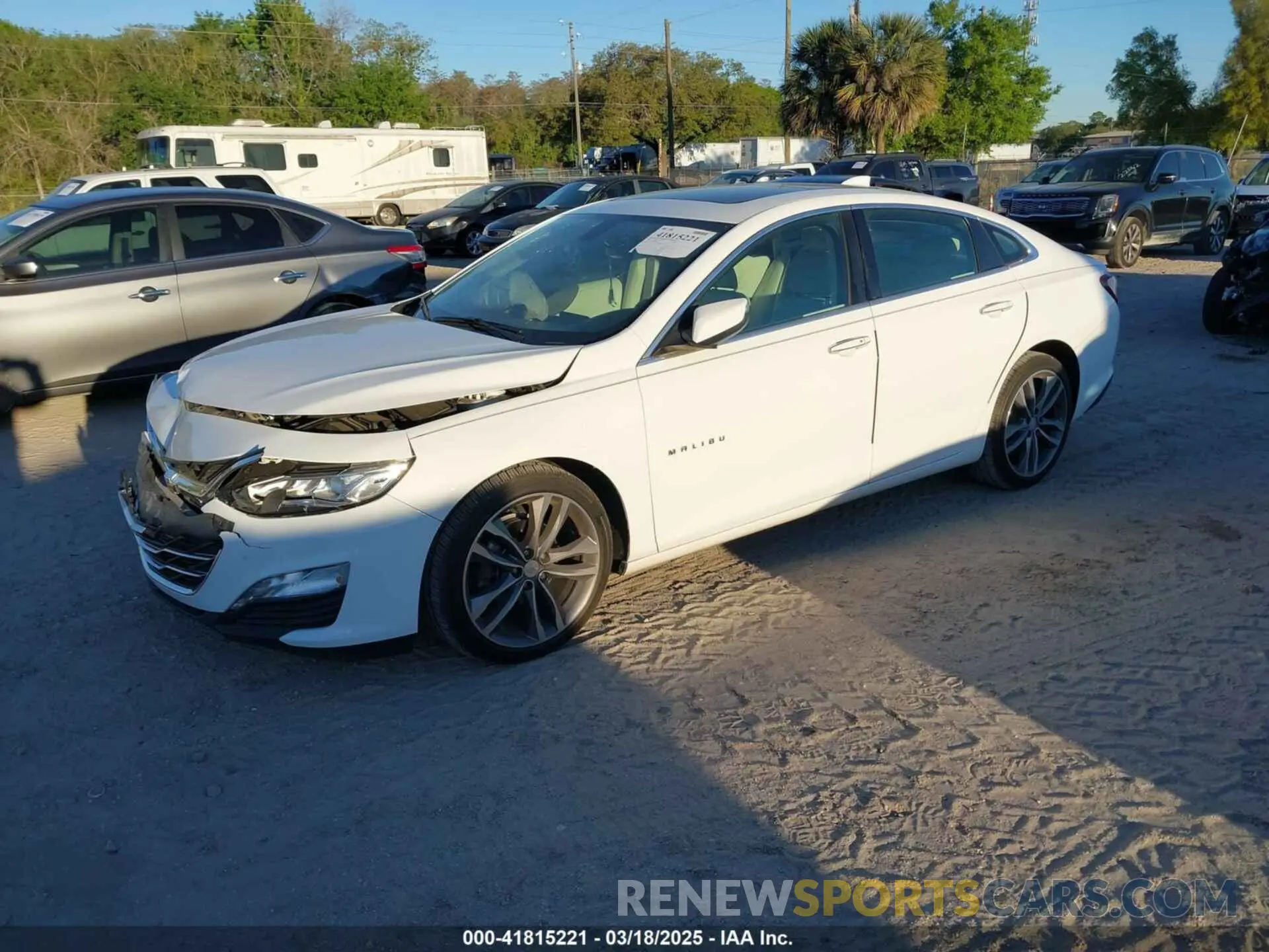 2 Photograph of a damaged car 1G1ZE5SX9KF153338 CHEVROLET MALIBU 2019