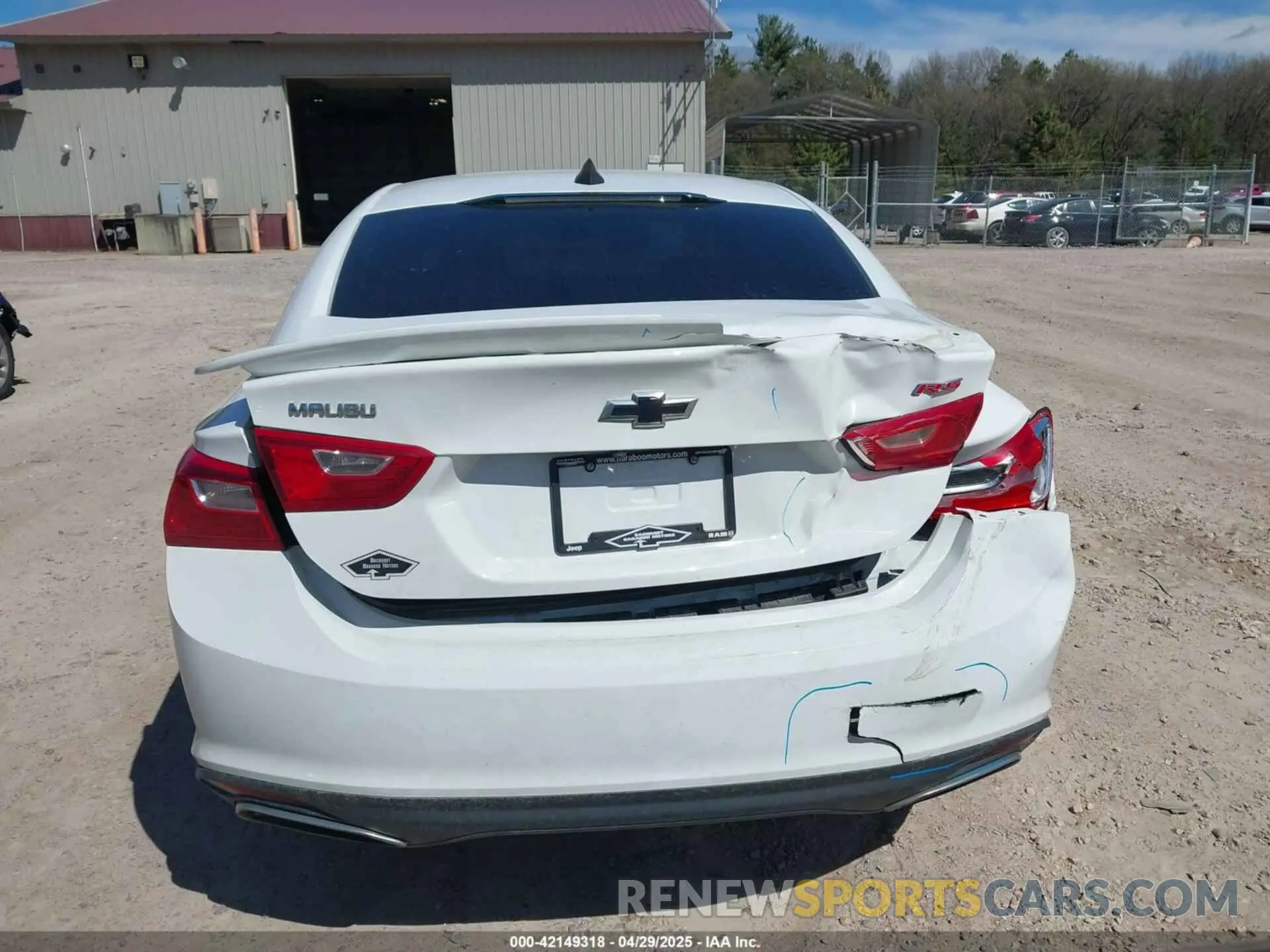 16 Photograph of a damaged car 1G1ZG5ST0KF221744 CHEVROLET MALIBU 2019