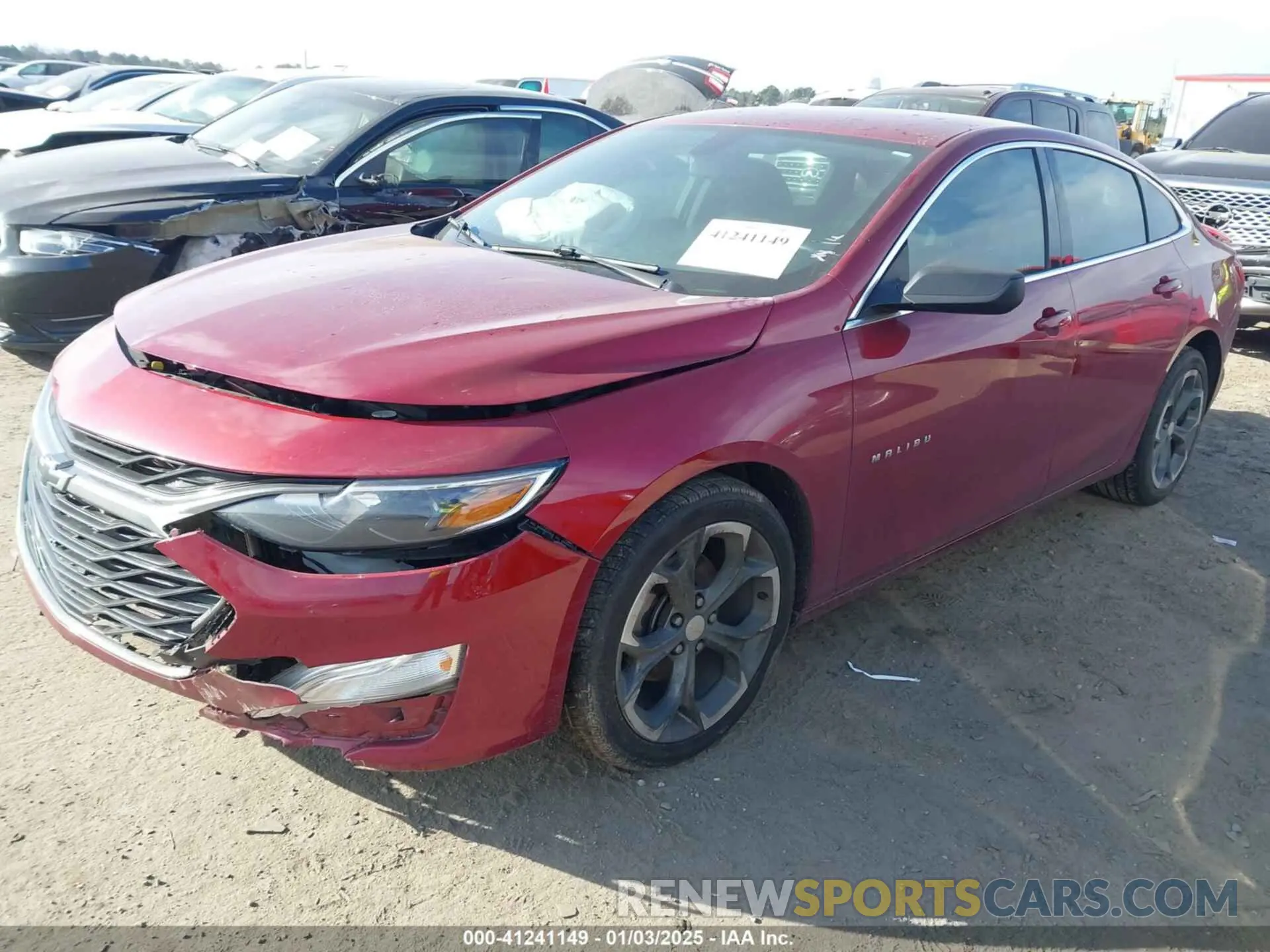 2 Photograph of a damaged car 1G1ZG5ST2KF219980 CHEVROLET MALIBU 2019
