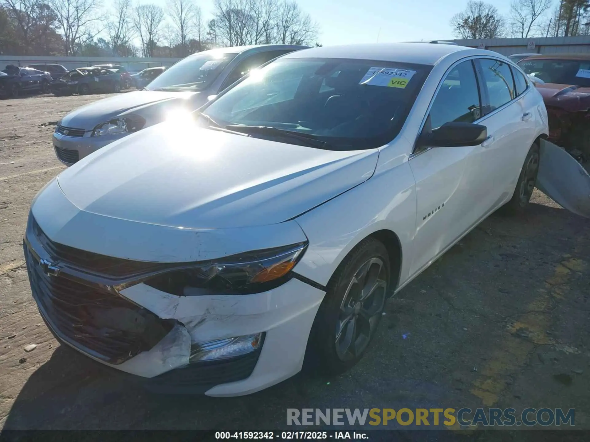 2 Photograph of a damaged car 1G1ZG5ST3KF190084 CHEVROLET MALIBU 2019