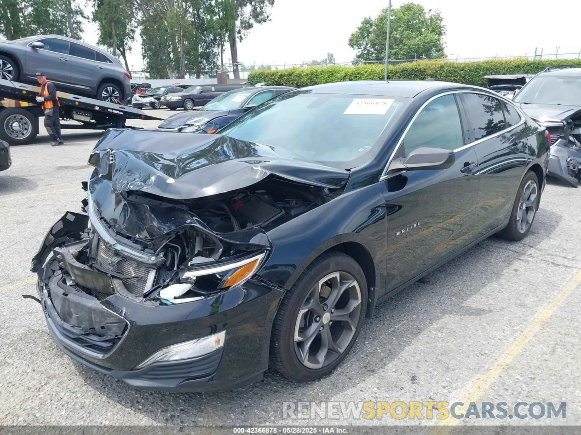 2 Photograph of a damaged car 1G1ZG5ST5KF198431 CHEVROLET MALIBU 2019
