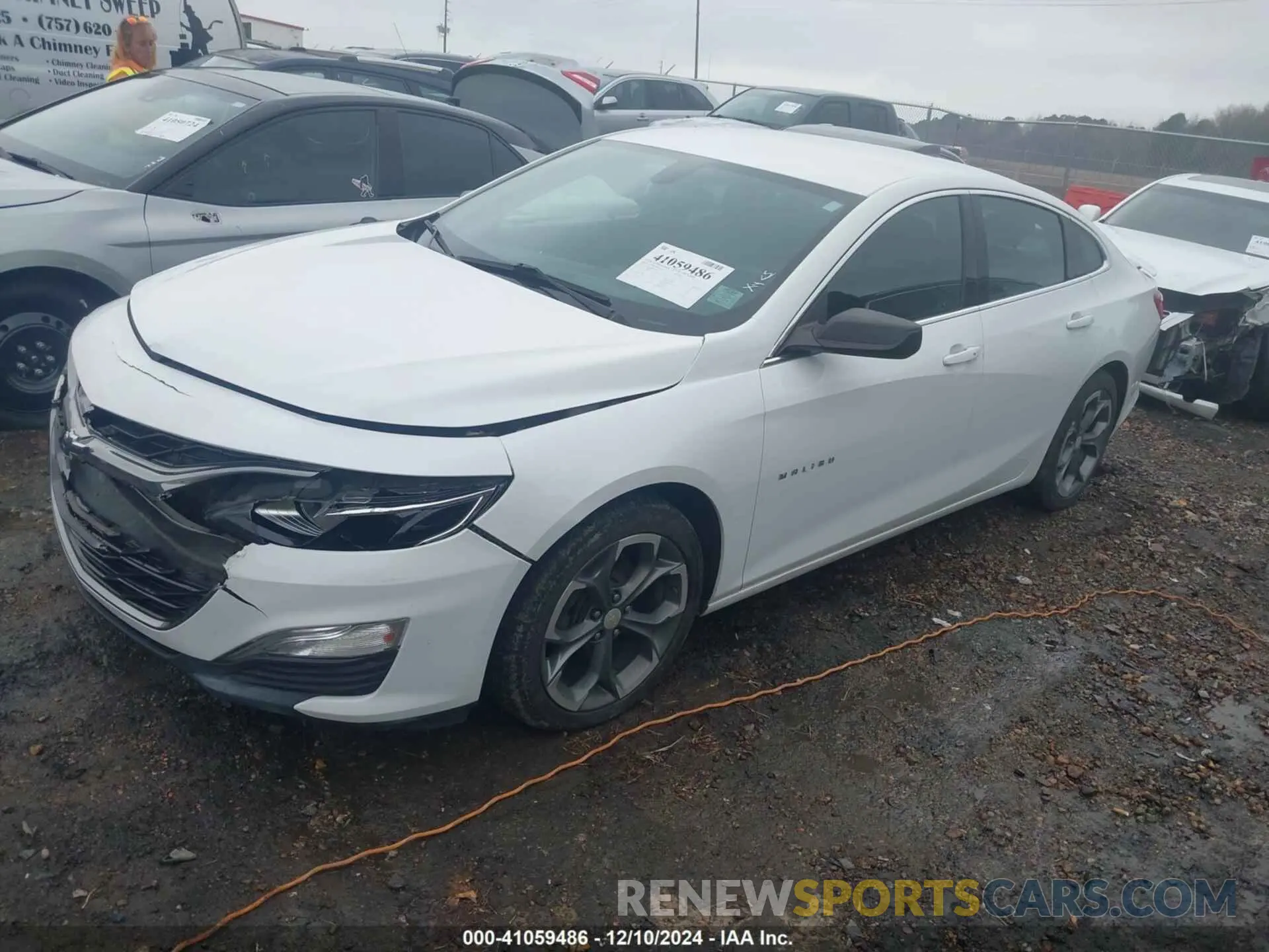 2 Photograph of a damaged car 1G1ZG5ST5KF203613 CHEVROLET MALIBU 2019