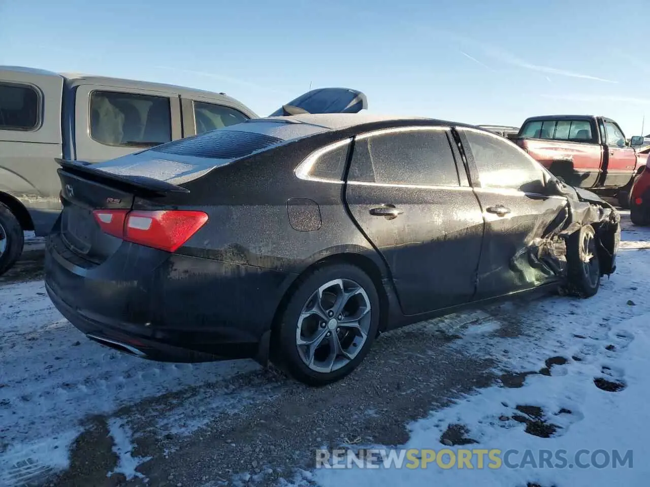 3 Photograph of a damaged car 1G1ZG5ST7KF187365 CHEVROLET MALIBU 2019