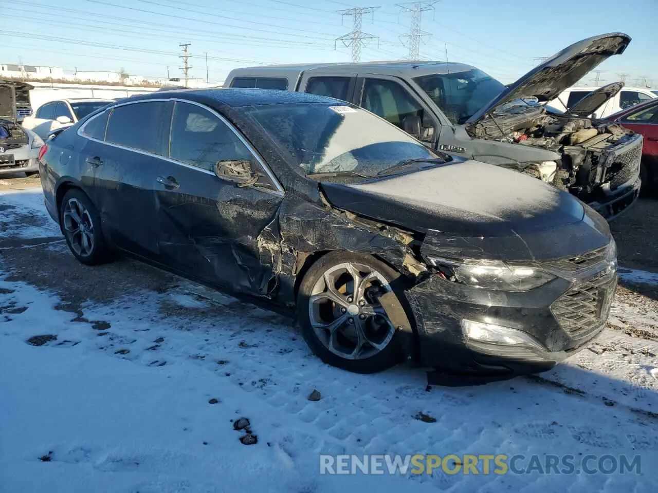4 Photograph of a damaged car 1G1ZG5ST7KF187365 CHEVROLET MALIBU 2019