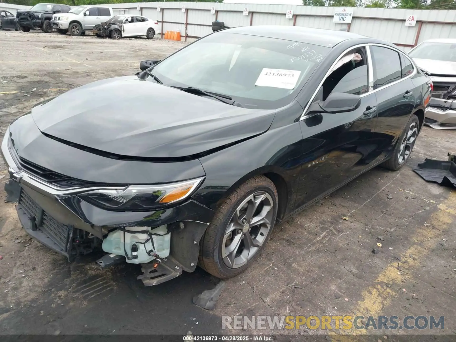 2 Photograph of a damaged car 1G1ZG5ST9KF184581 CHEVROLET MALIBU 2019