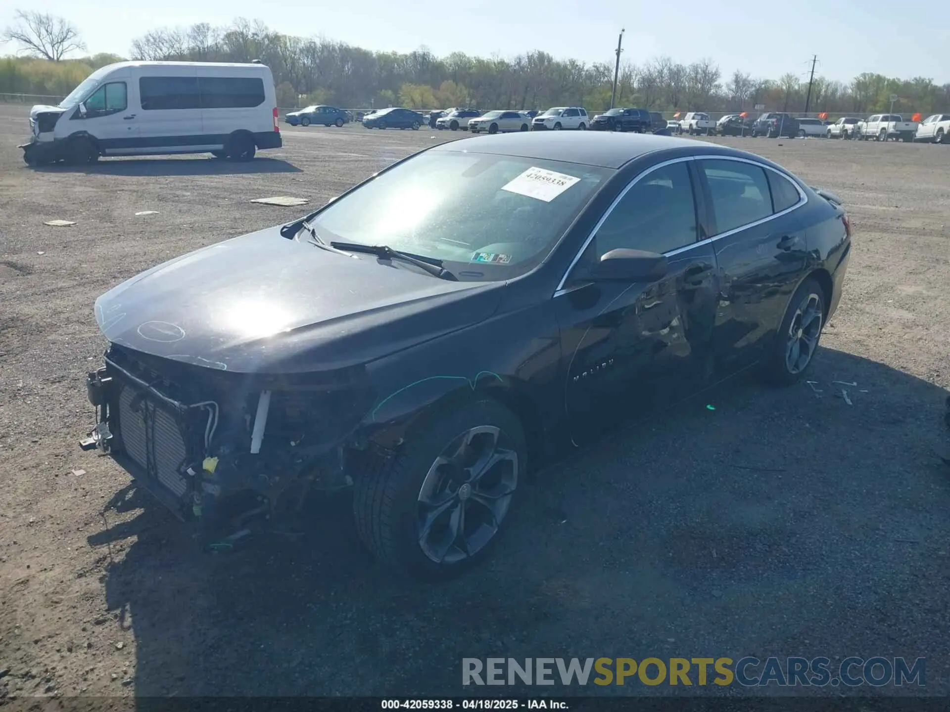 2 Photograph of a damaged car 1G1ZG5STXKF180197 CHEVROLET MALIBU 2019