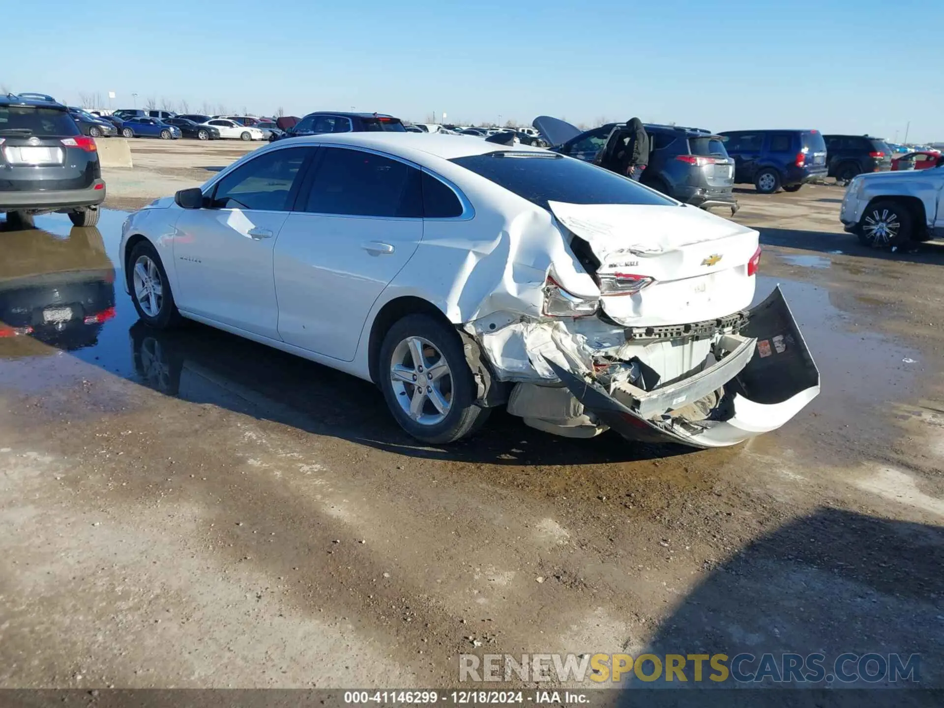 3 Photograph of a damaged car 1G1ZB5ST1LF007488 CHEVROLET MALIBU 2020