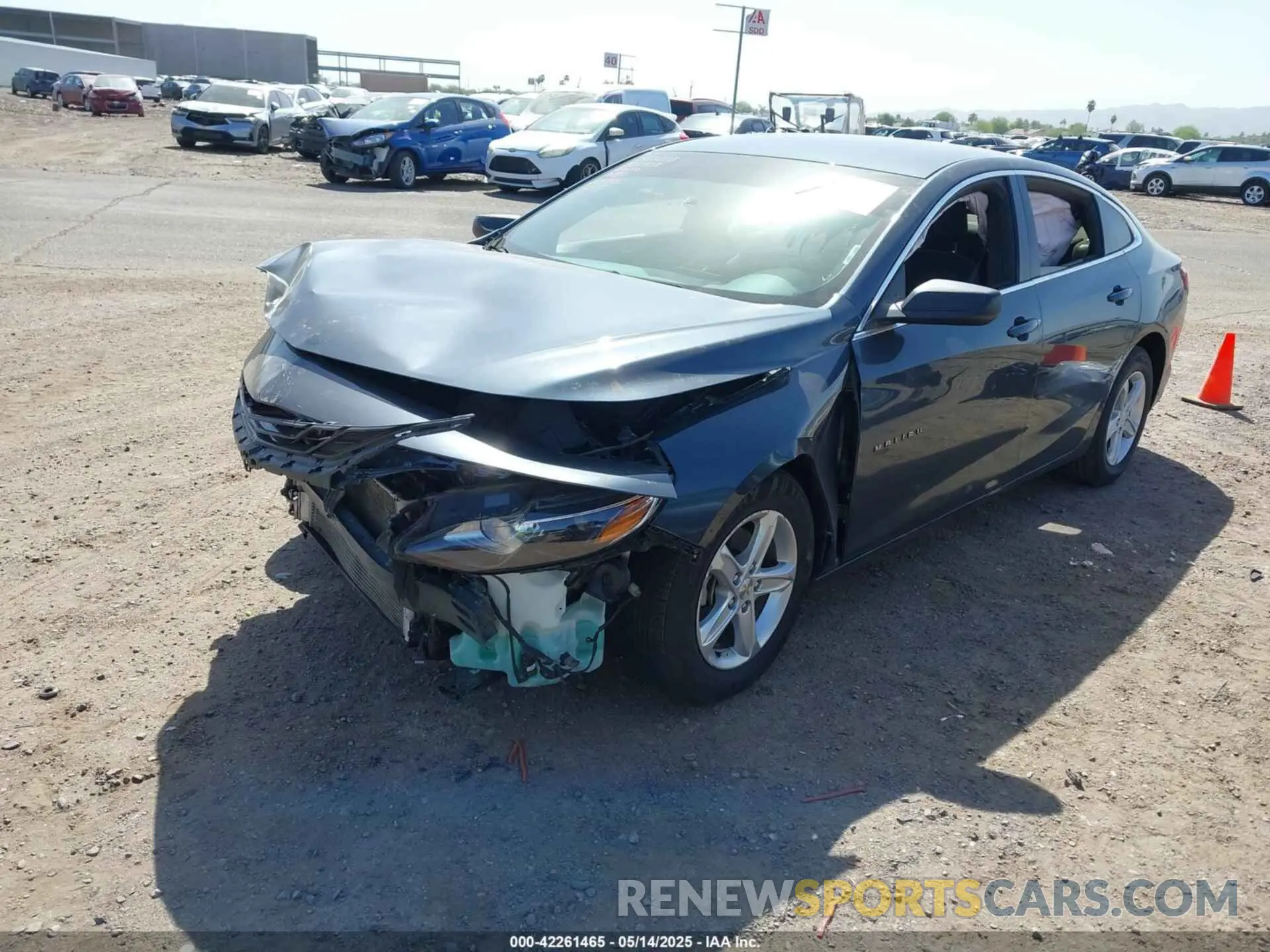 2 Photograph of a damaged car 1G1ZB5ST1LF035923 CHEVROLET MALIBU 2020