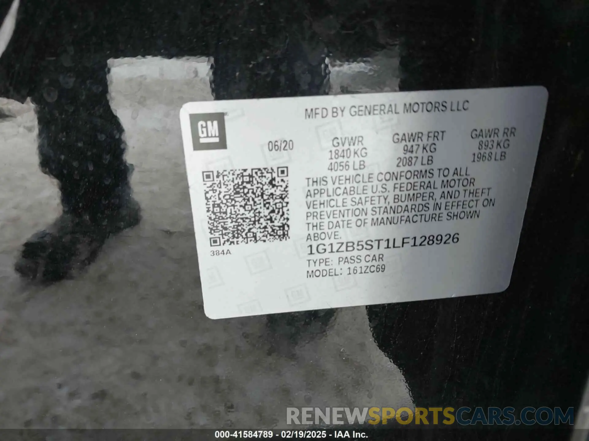 9 Photograph of a damaged car 1G1ZB5ST1LF128926 CHEVROLET MALIBU 2020