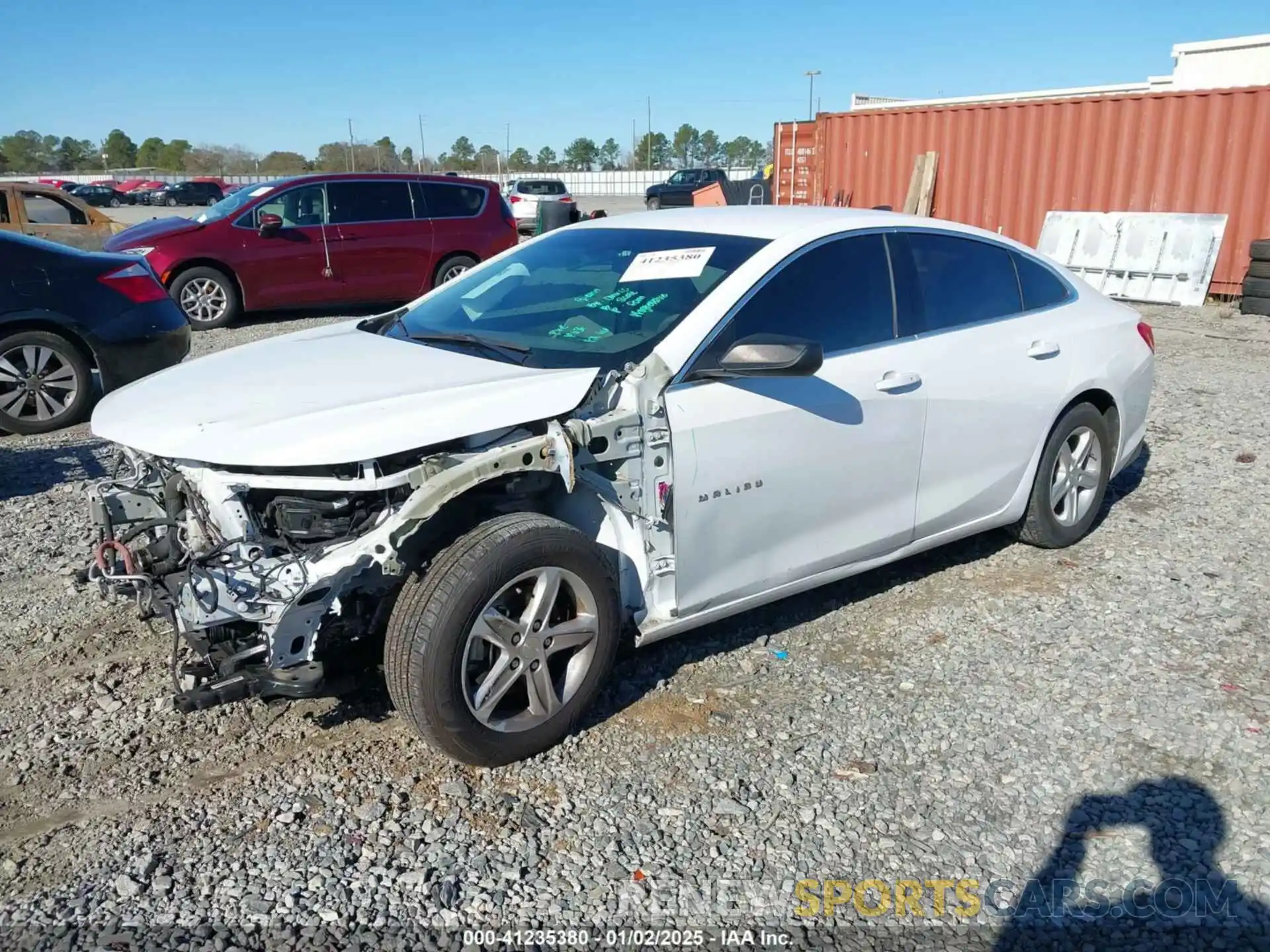 2 Photograph of a damaged car 1G1ZB5ST1LF148867 CHEVROLET MALIBU 2020