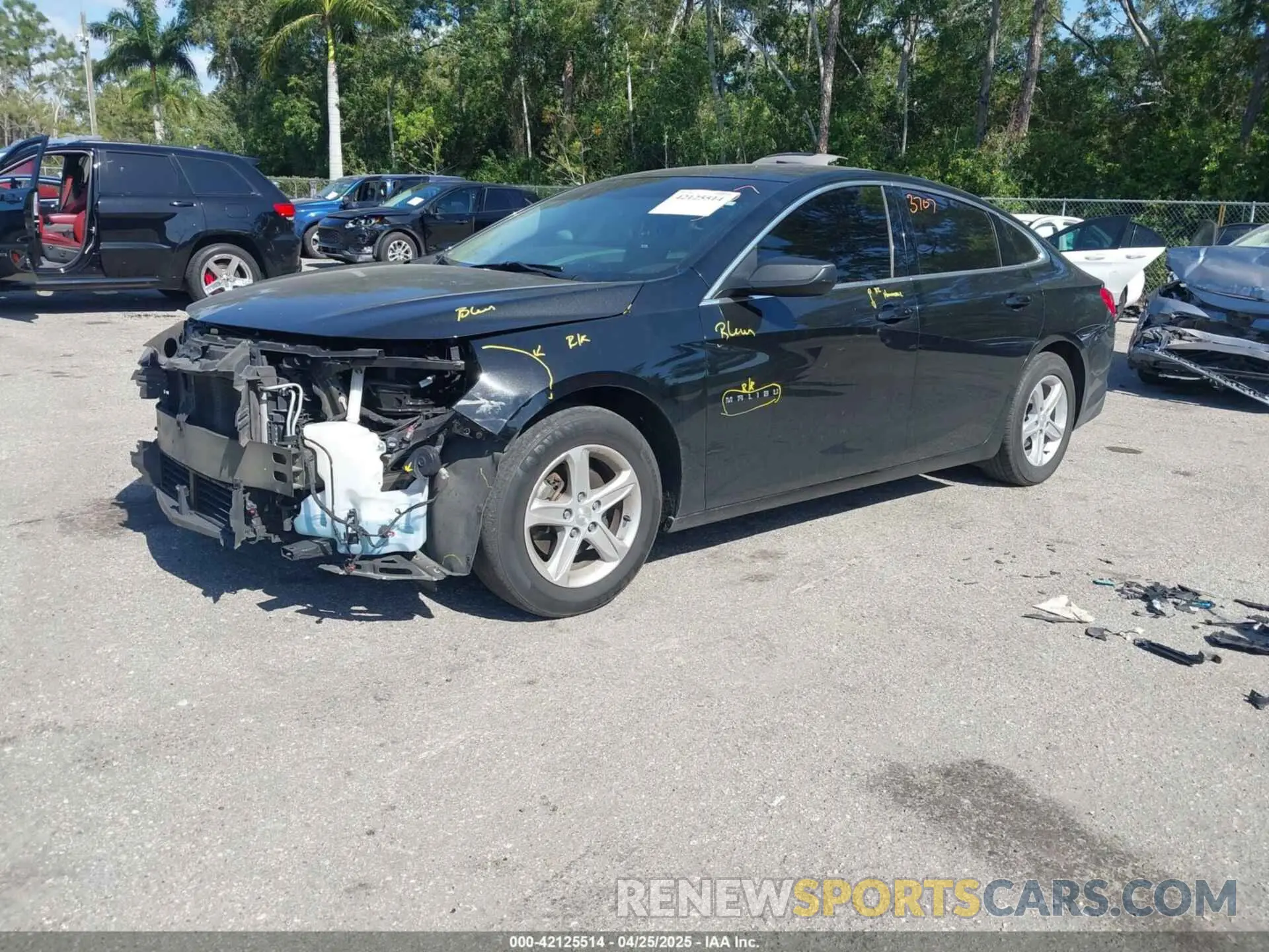 2 Photograph of a damaged car 1G1ZB5ST1LF149727 CHEVROLET MALIBU 2020