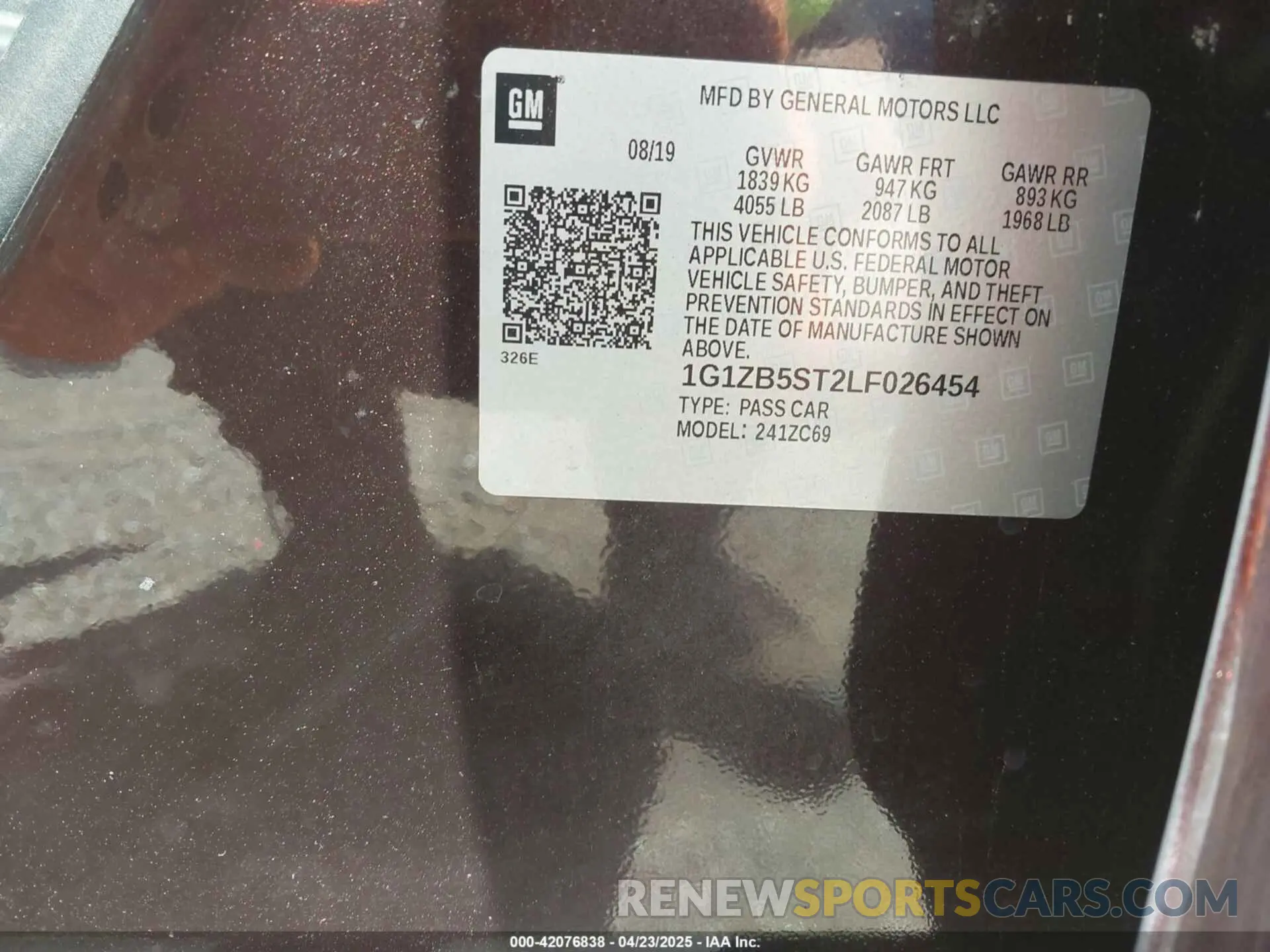 9 Photograph of a damaged car 1G1ZB5ST2LF026454 CHEVROLET MALIBU 2020