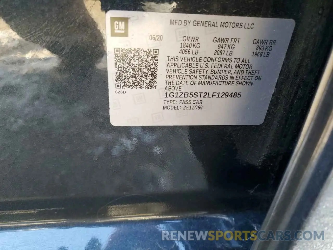 14 Photograph of a damaged car 1G1ZB5ST2LF129485 CHEVROLET MALIBU 2020