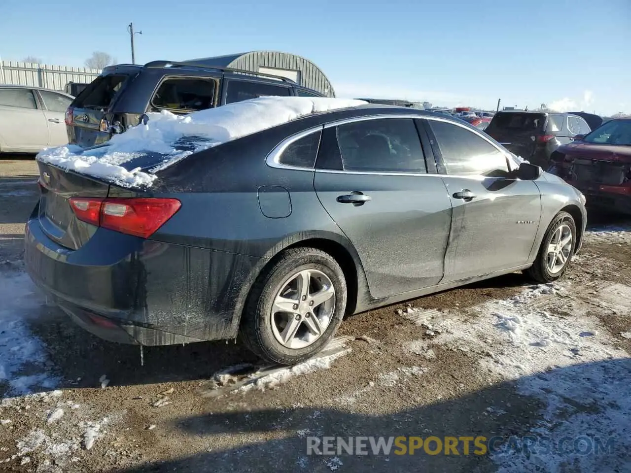 3 Photograph of a damaged car 1G1ZB5ST2LF129485 CHEVROLET MALIBU 2020