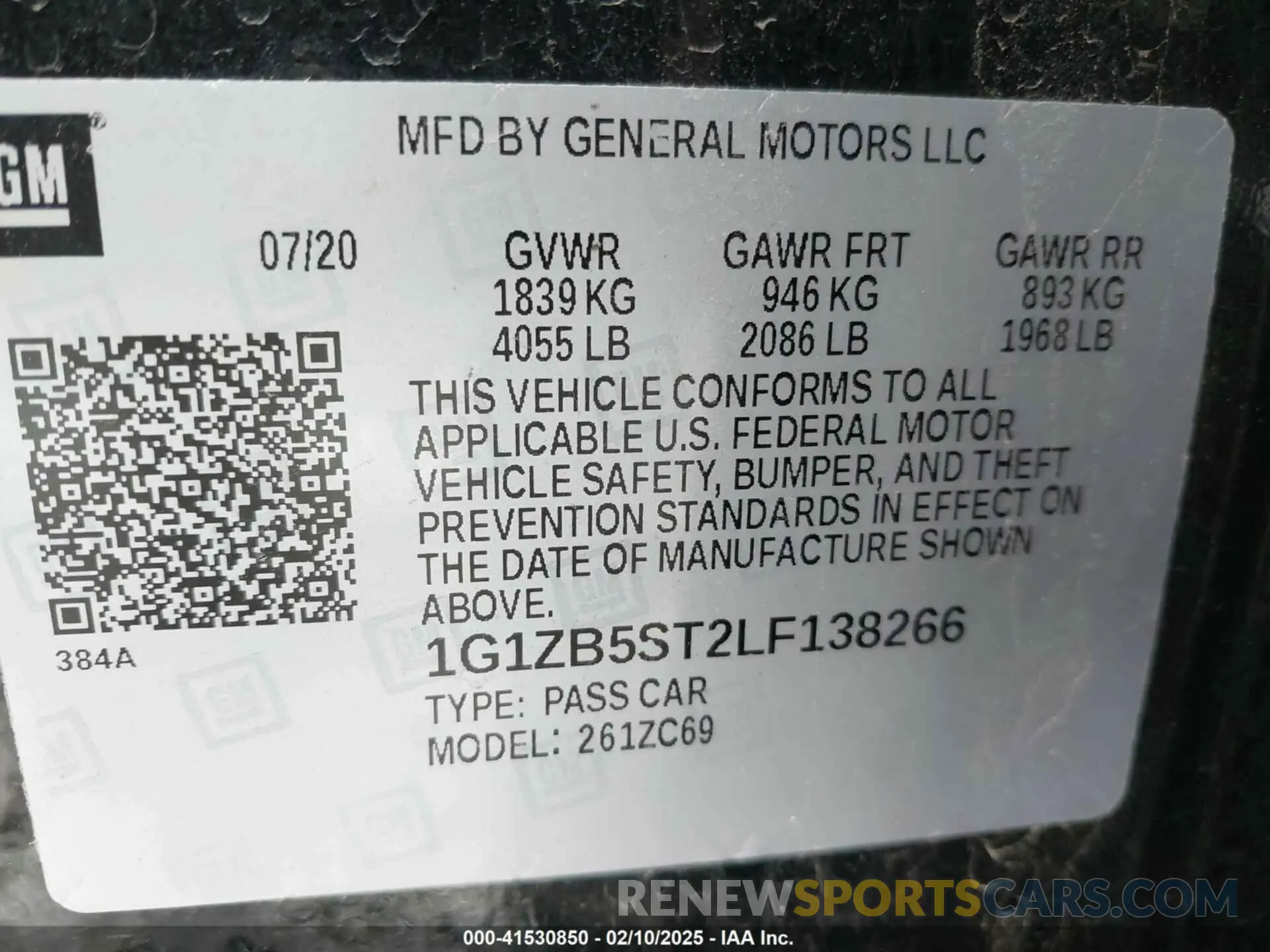 9 Photograph of a damaged car 1G1ZB5ST2LF138266 CHEVROLET MALIBU 2020