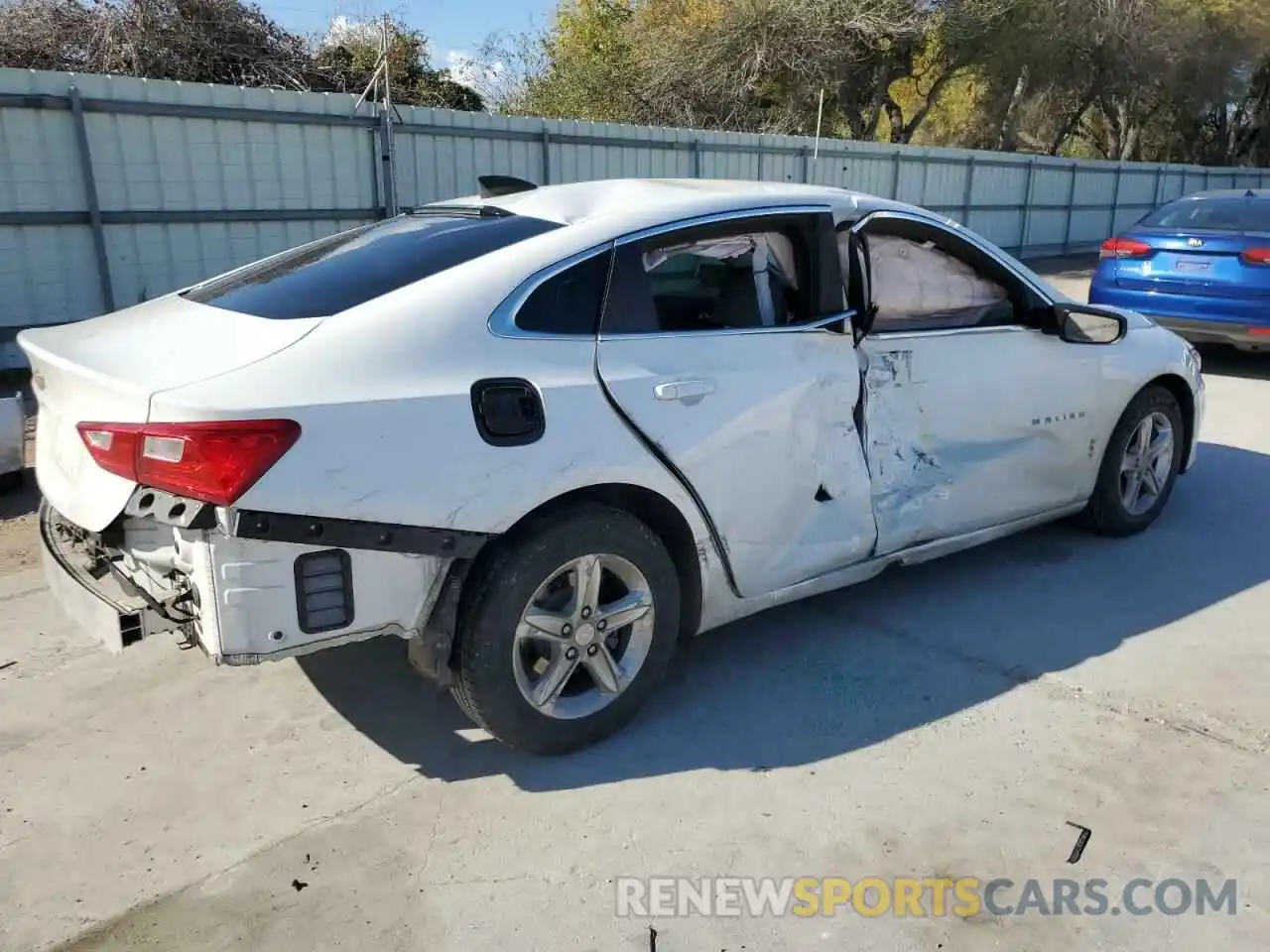 3 Photograph of a damaged car 1G1ZB5ST3LF048544 CHEVROLET MALIBU 2020