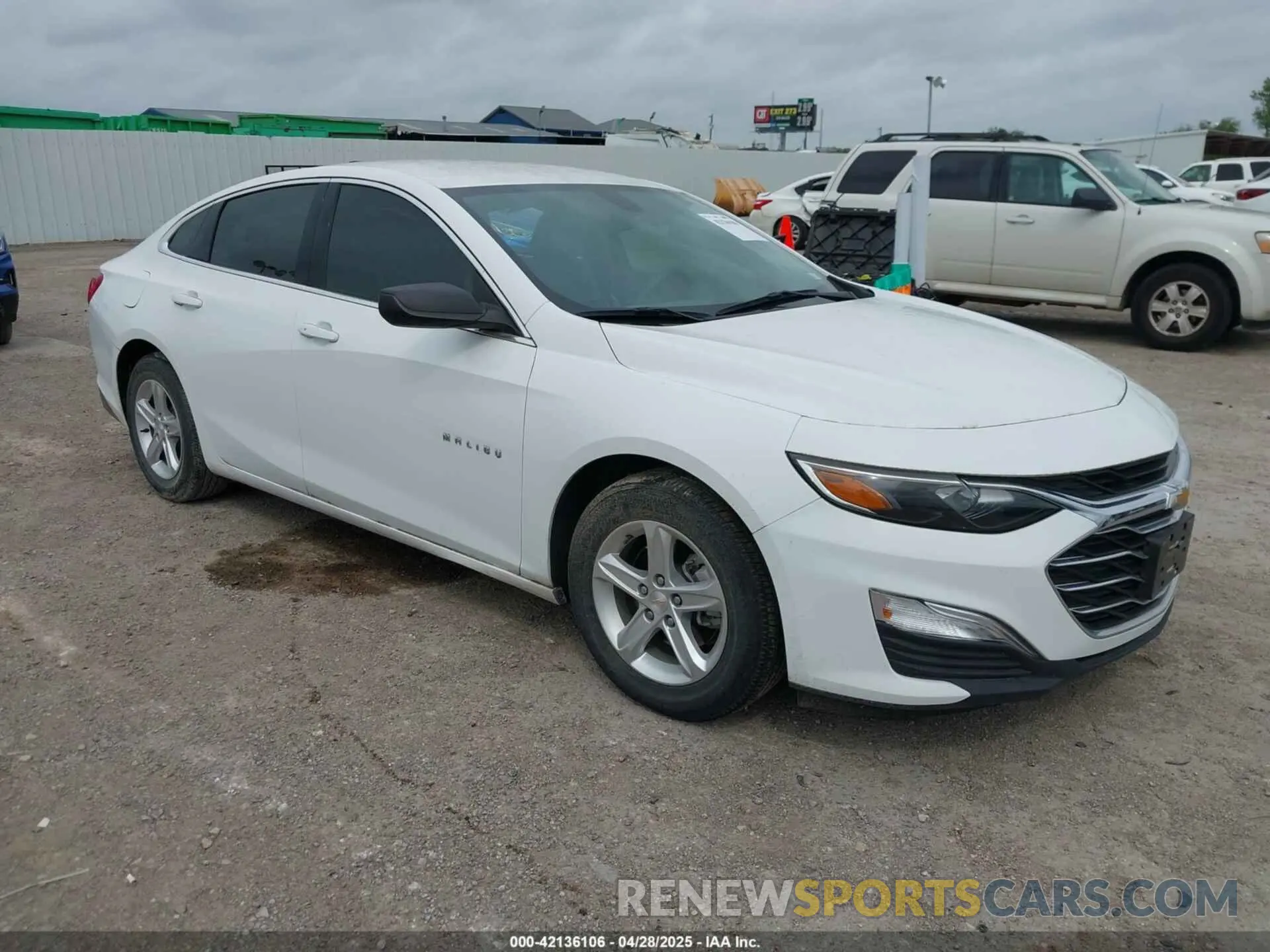 1 Photograph of a damaged car 1G1ZB5ST3LF076974 CHEVROLET MALIBU 2020