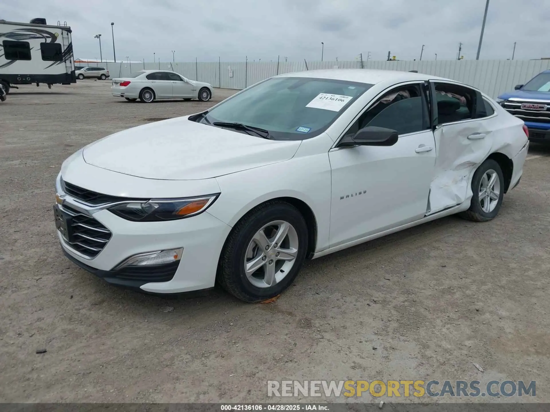 2 Photograph of a damaged car 1G1ZB5ST3LF076974 CHEVROLET MALIBU 2020