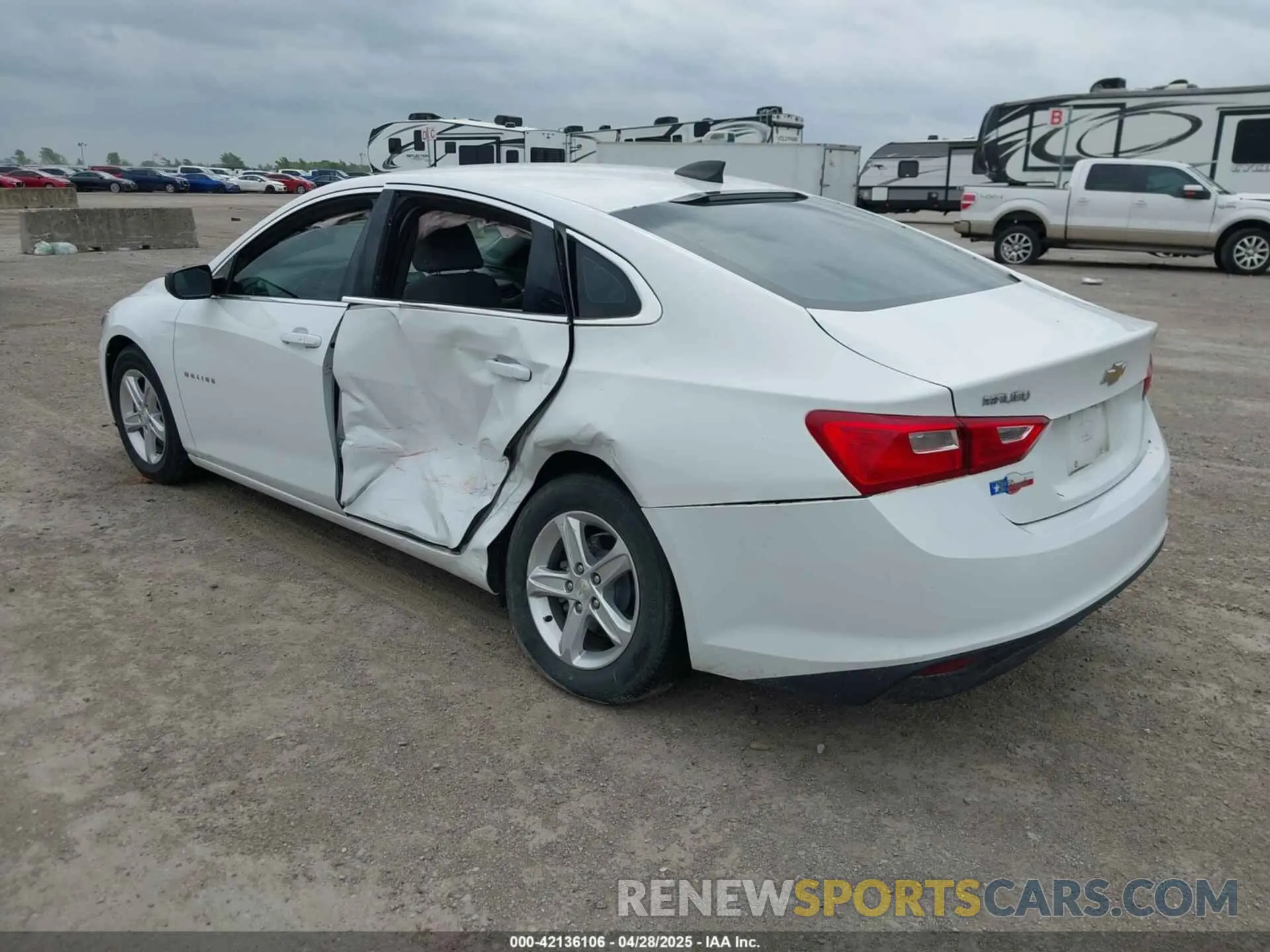 3 Photograph of a damaged car 1G1ZB5ST3LF076974 CHEVROLET MALIBU 2020