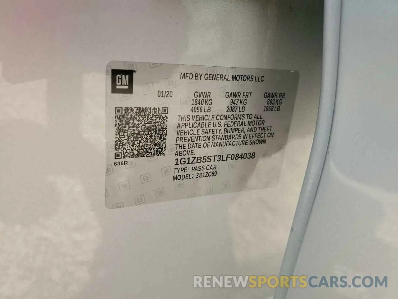 13 Photograph of a damaged car 1G1ZB5ST3LF084038 CHEVROLET MALIBU 2020