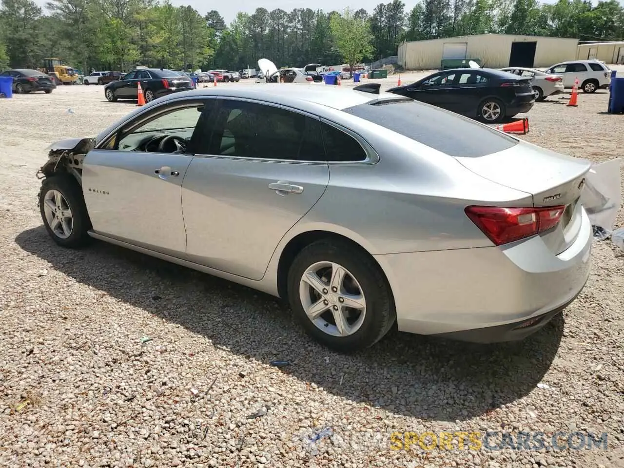 2 Photograph of a damaged car 1G1ZB5ST3LF084038 CHEVROLET MALIBU 2020