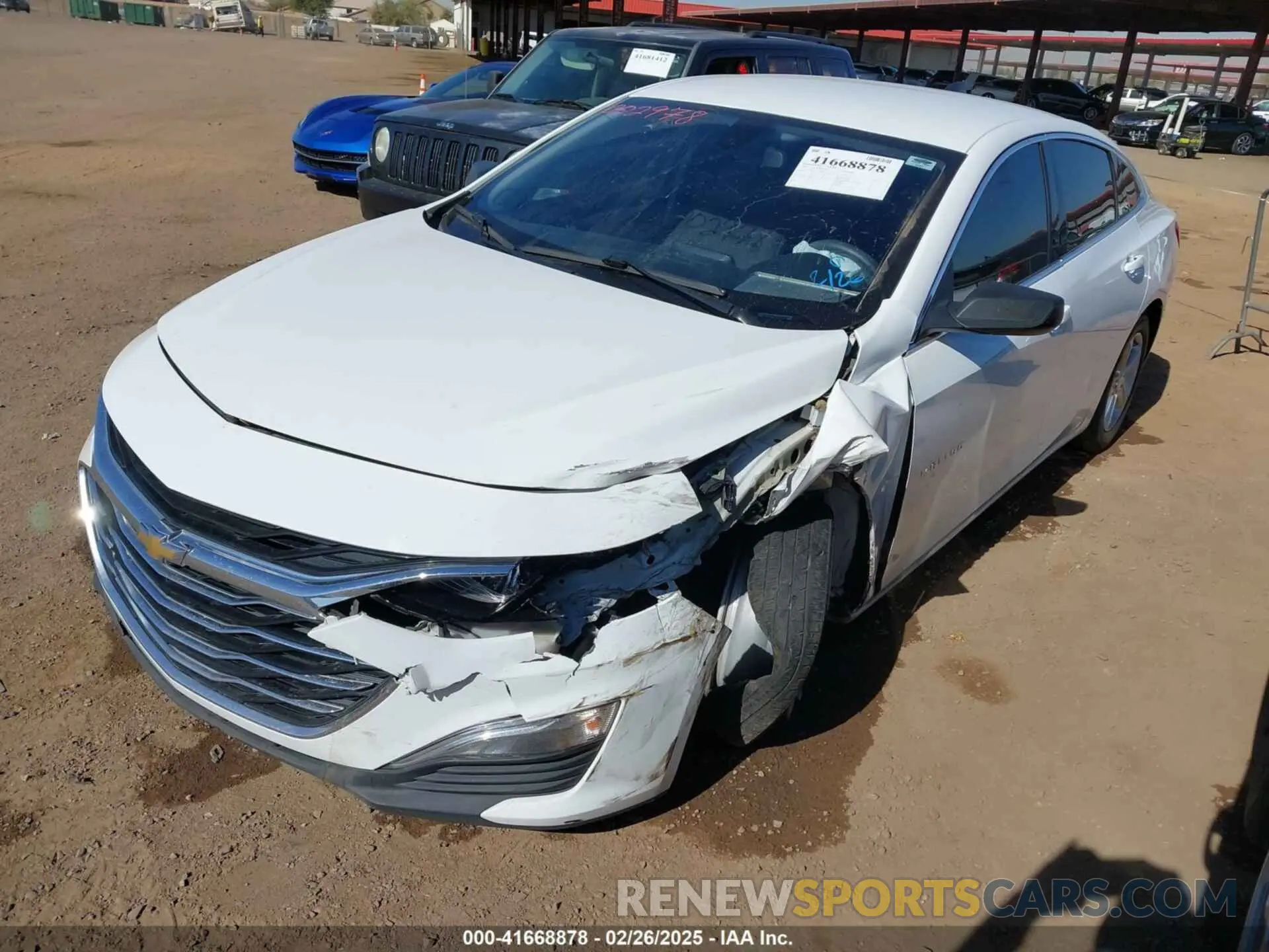 2 Photograph of a damaged car 1G1ZB5ST4LF002978 CHEVROLET MALIBU 2020