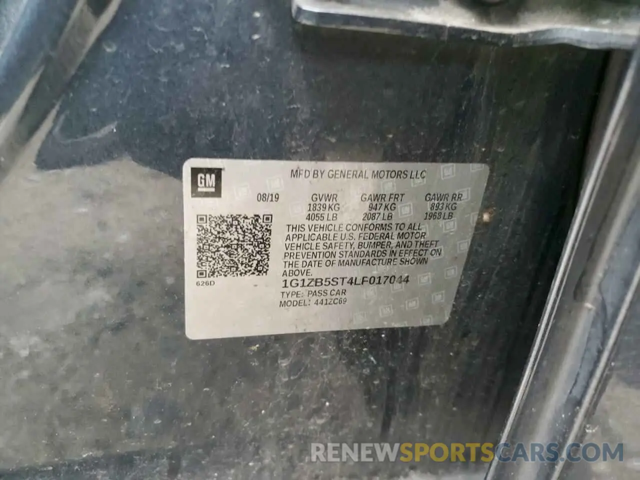 12 Photograph of a damaged car 1G1ZB5ST4LF017044 CHEVROLET MALIBU 2020