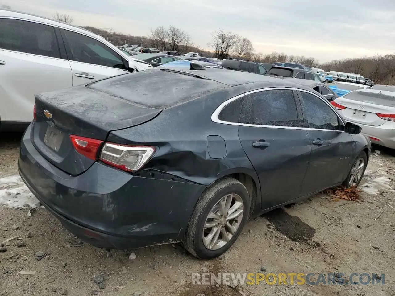 3 Photograph of a damaged car 1G1ZB5ST4LF017044 CHEVROLET MALIBU 2020