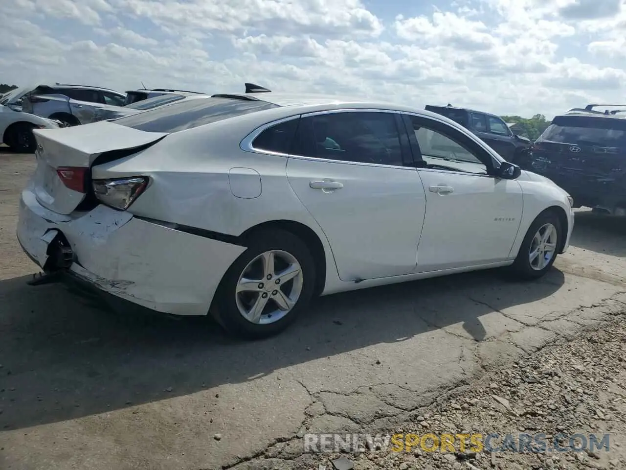 3 Photograph of a damaged car 1G1ZB5ST5LF120828 CHEVROLET MALIBU 2020
